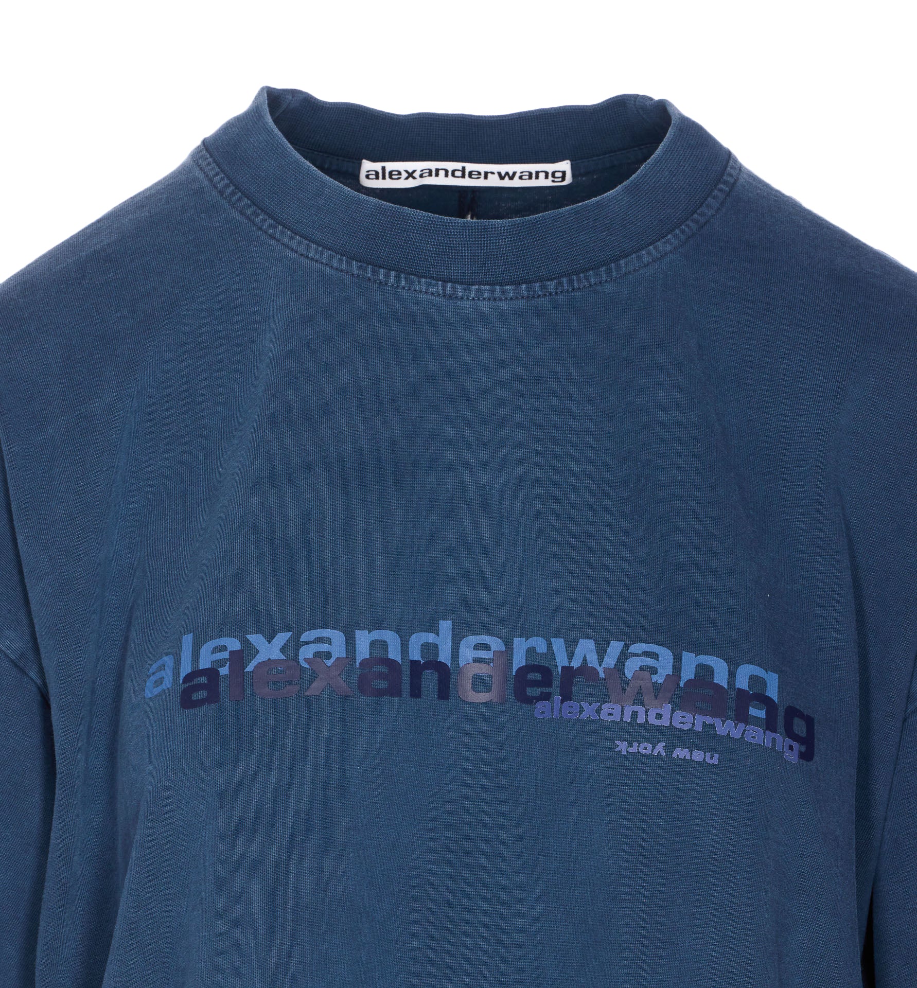 Alexander Wang T-Shirts And Polos Blue Cotton