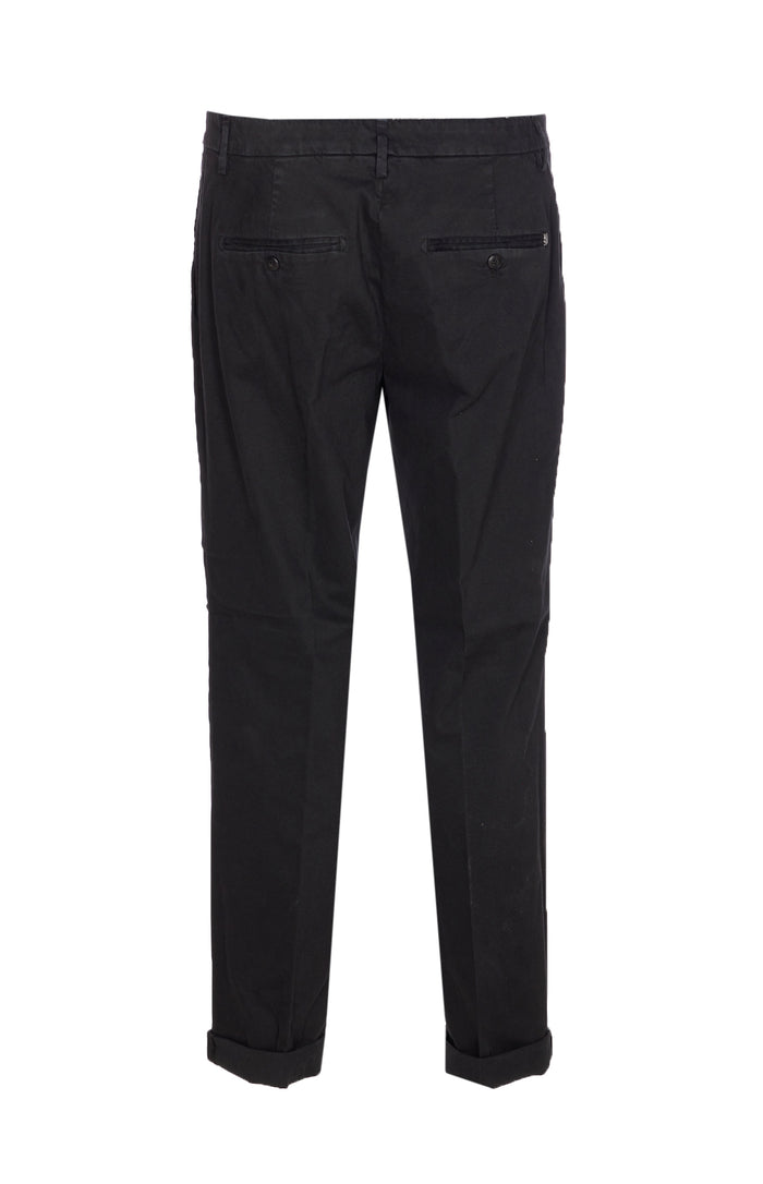 Dondup Trousers Black Cotton Elastane