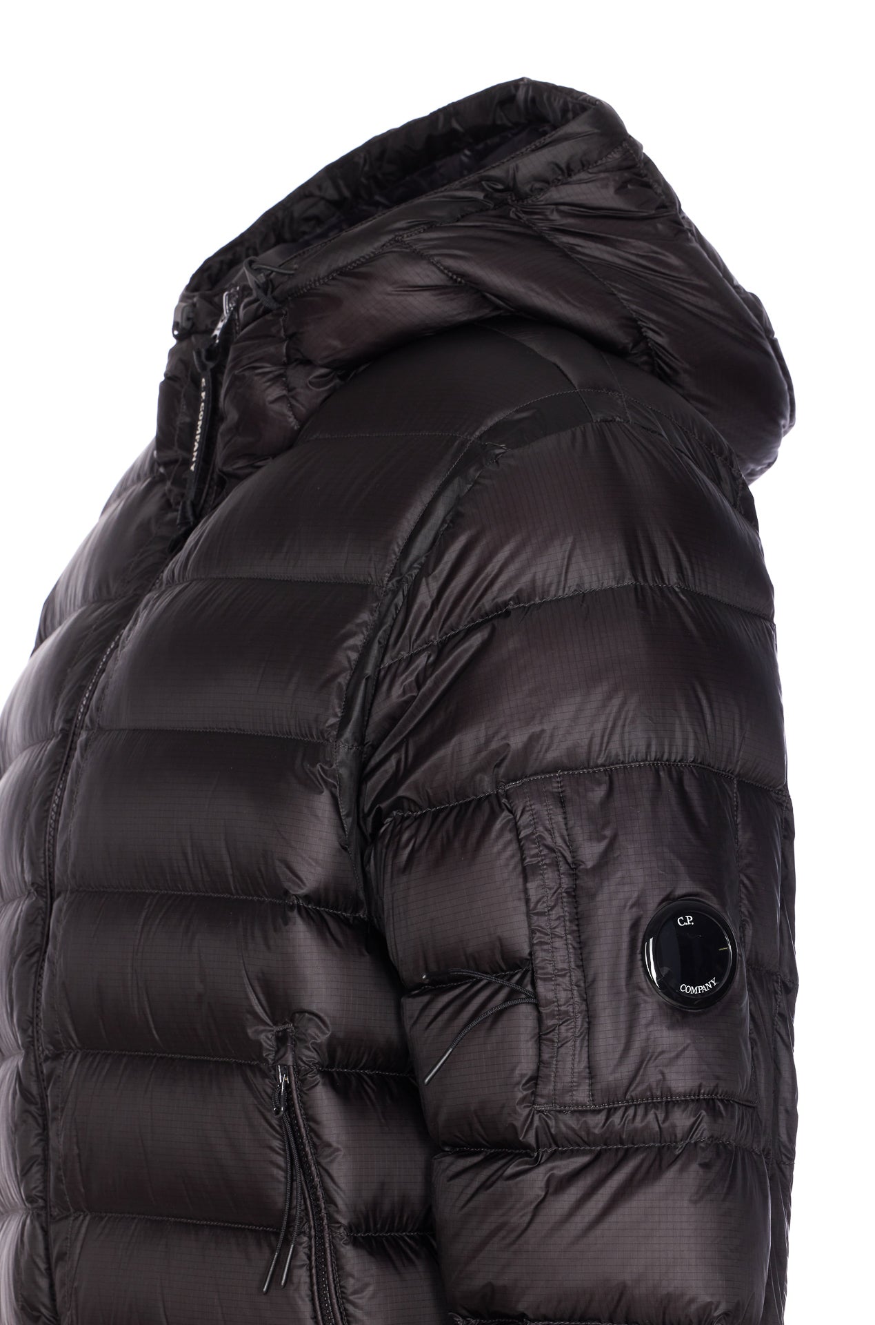 C.p. Company Coats Black Polyamide