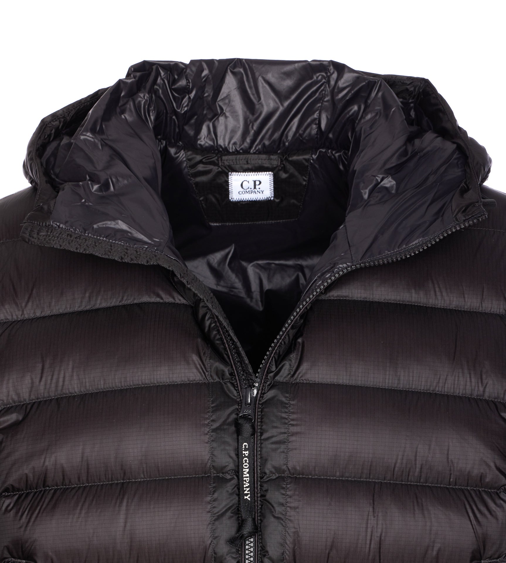 C.p. Company Coats Black Polyamide