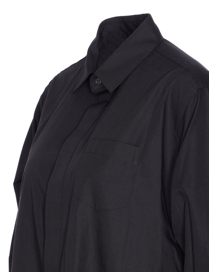 Sacai Dresses Black Cotton