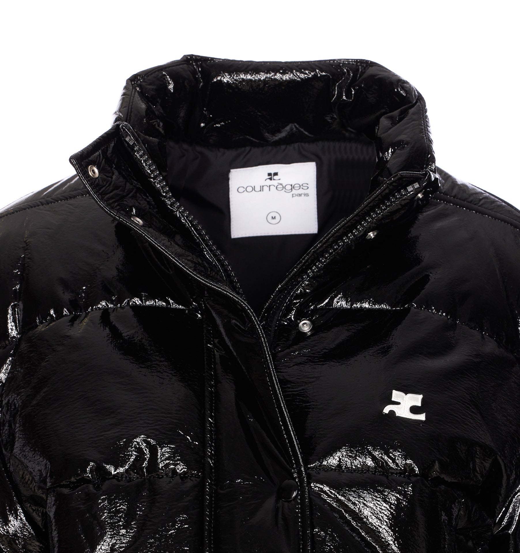 Courreges Coats Black Viscose
