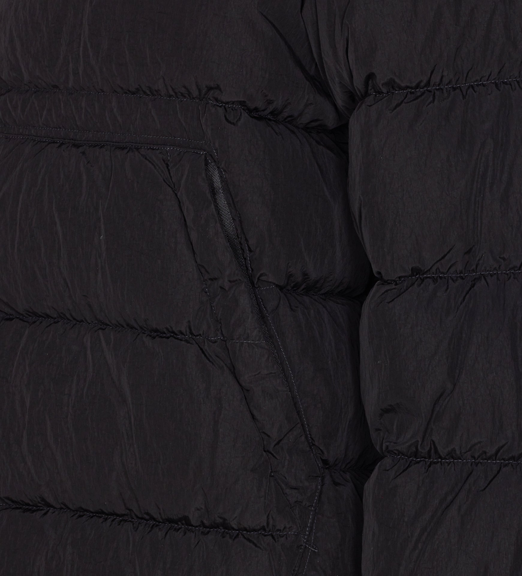 C.p. Company Coats Black Polyamide