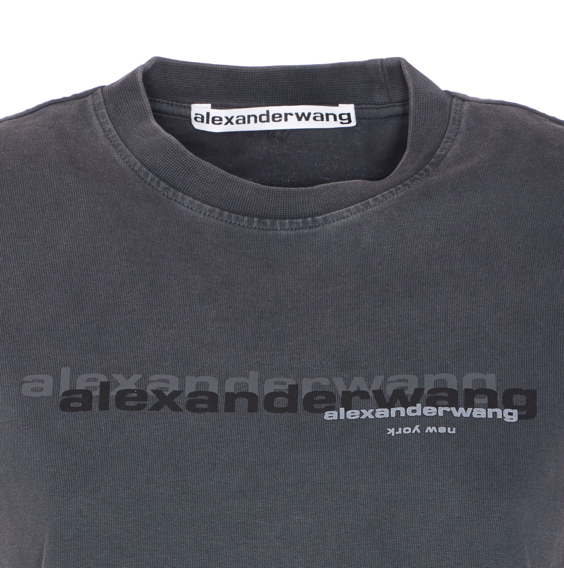 Alexander Wang T-Shirts And Polos Grey Cotton