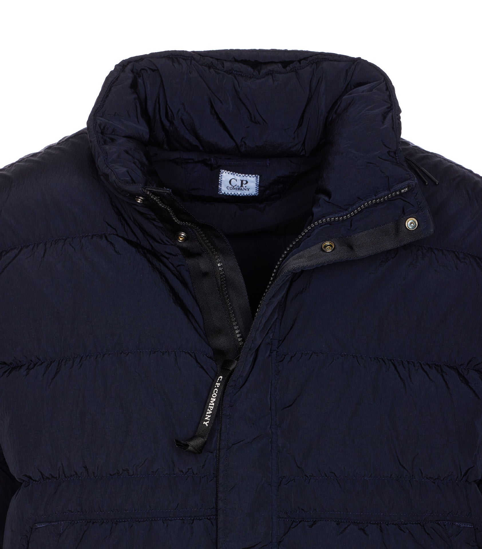 C.p. Company Coats Blue Polyamide