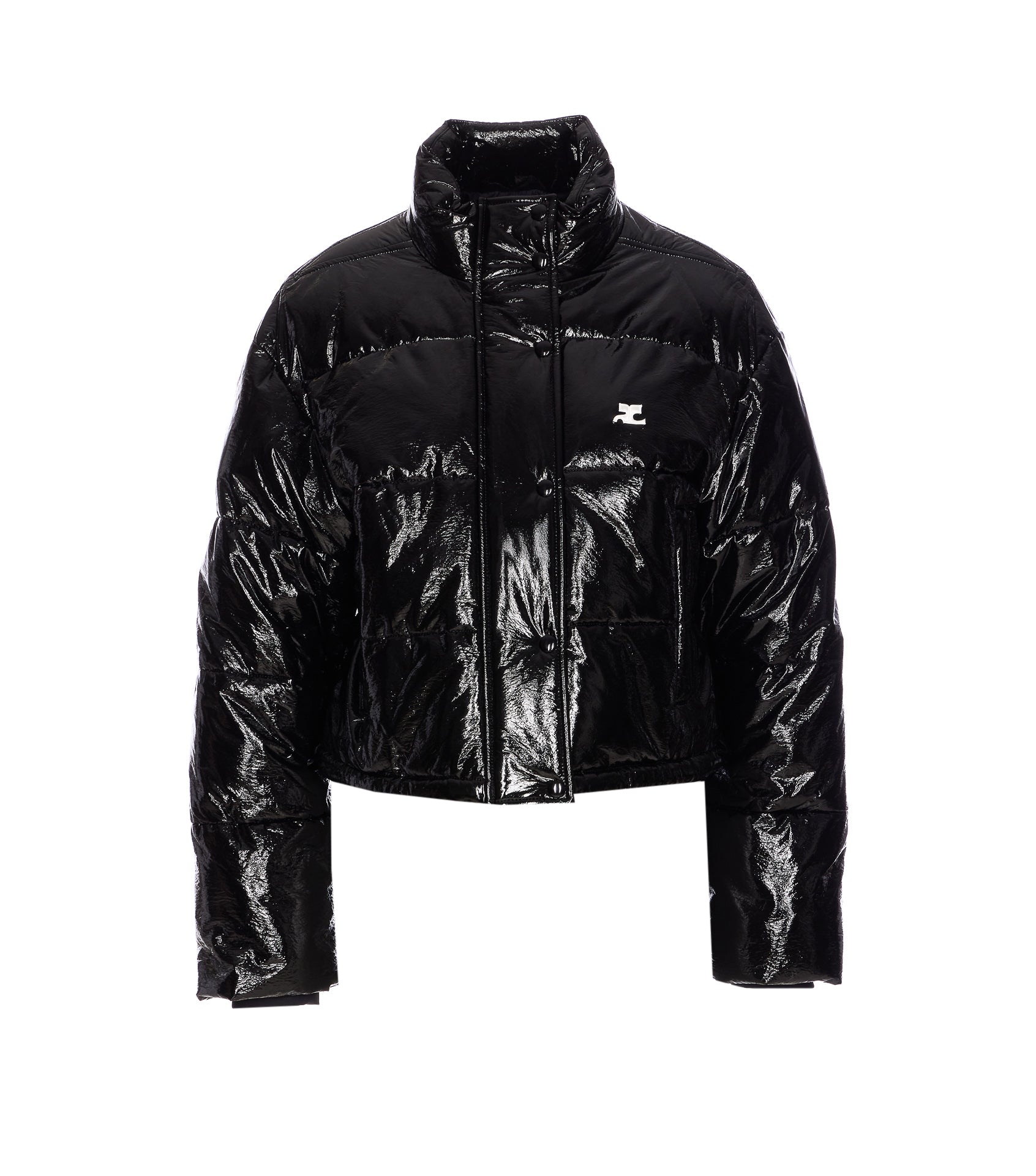 Courreges Coats Black Viscose