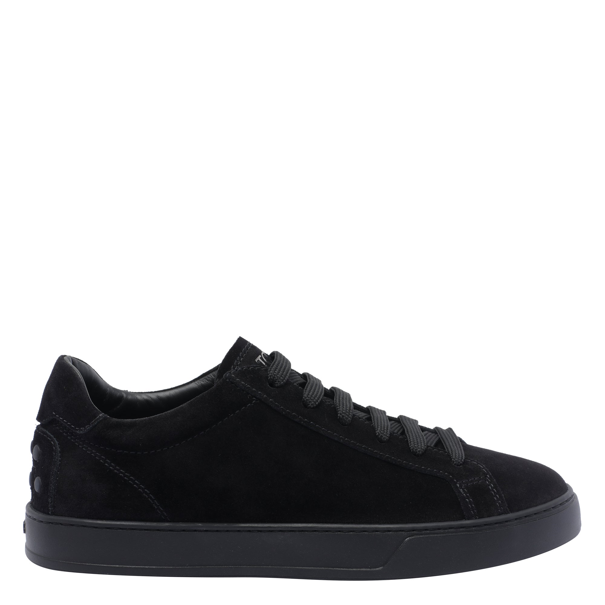 Tods Sneakers Black Suede Leather /rubber Sole