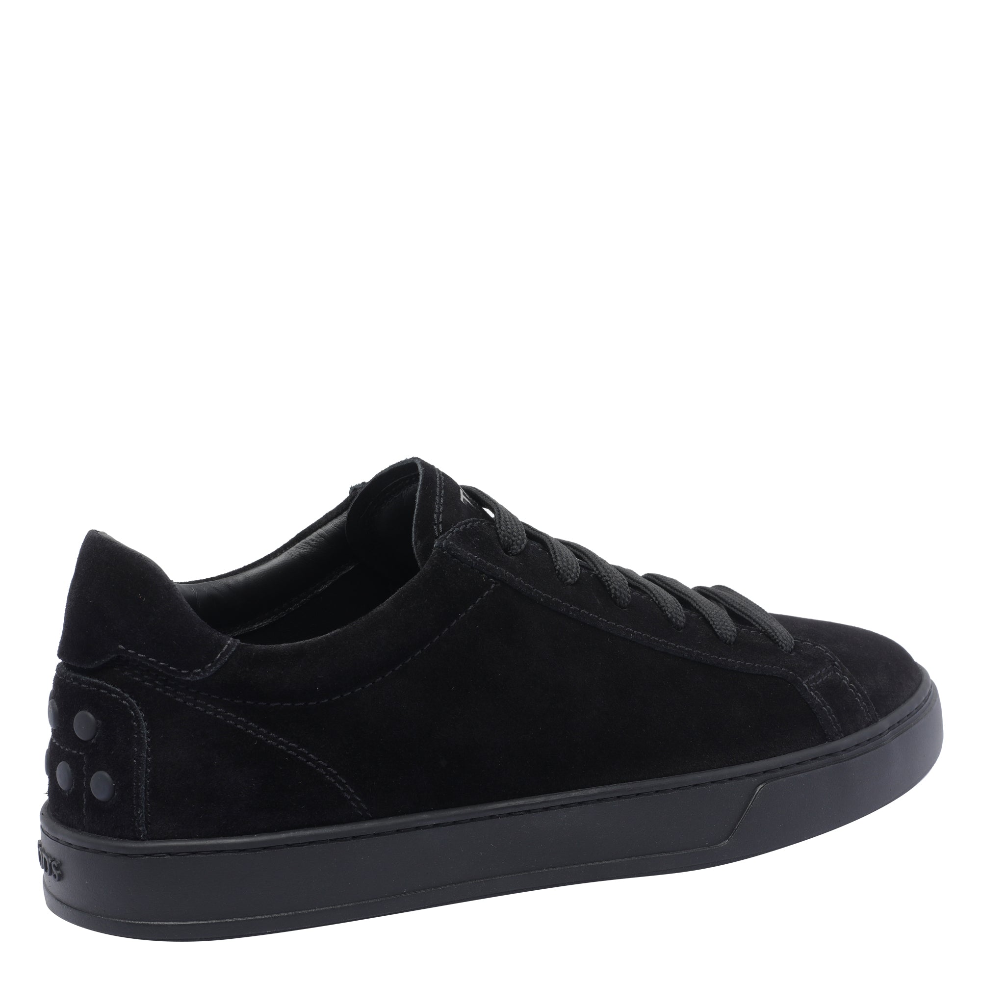 Tods Sneakers Black Suede Leather /rubber Sole