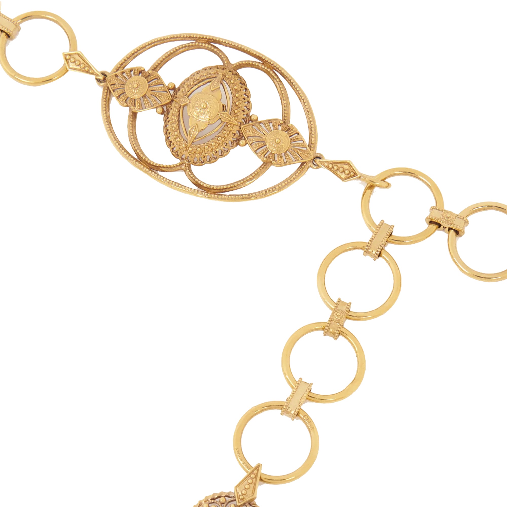 Chloè Belts Golden Brass