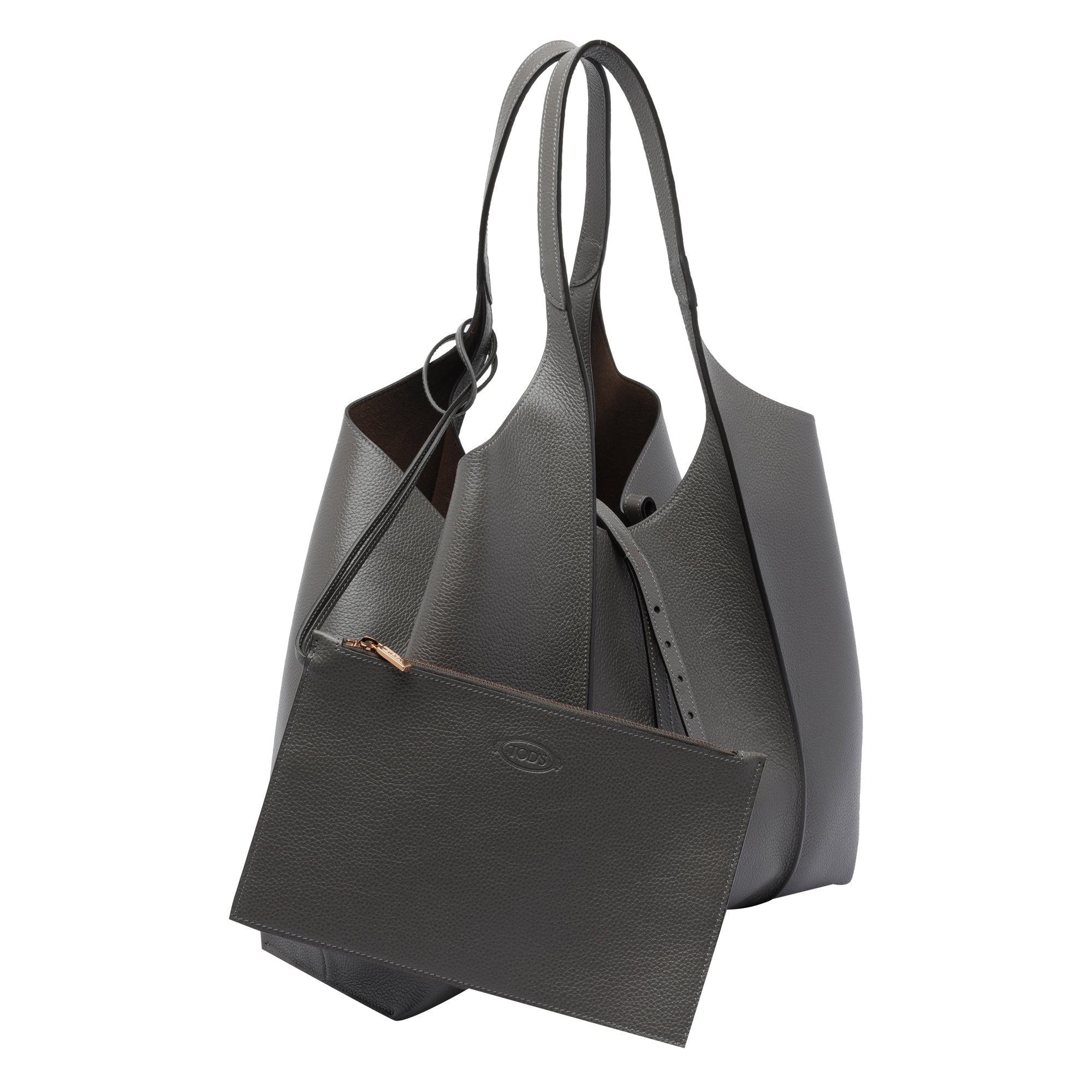 Tods Bags Grey Calf Leather