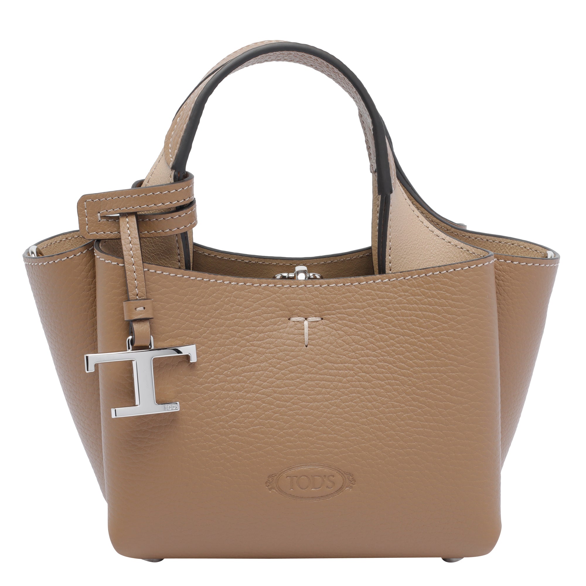 Tods Bags Beige Calf Leather