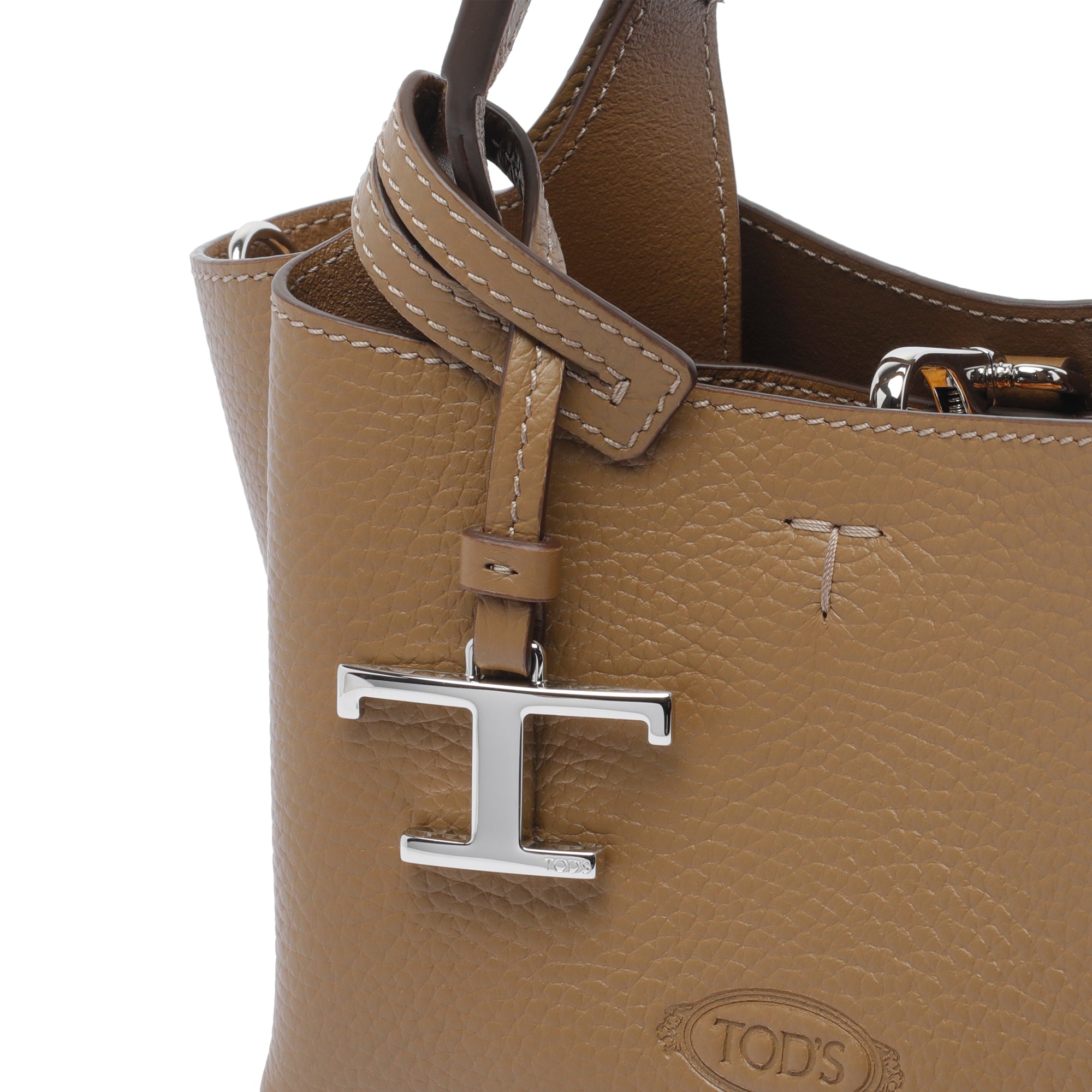 Tods Bags Beige Calf Leather