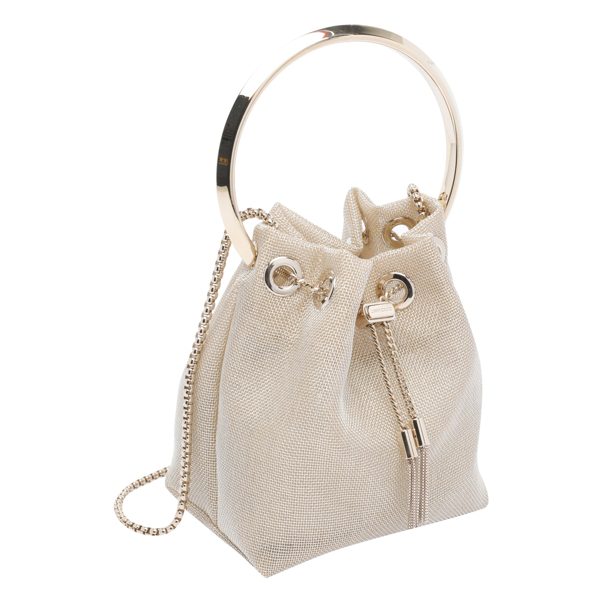 Jimmy Choo Bags Beige Metal