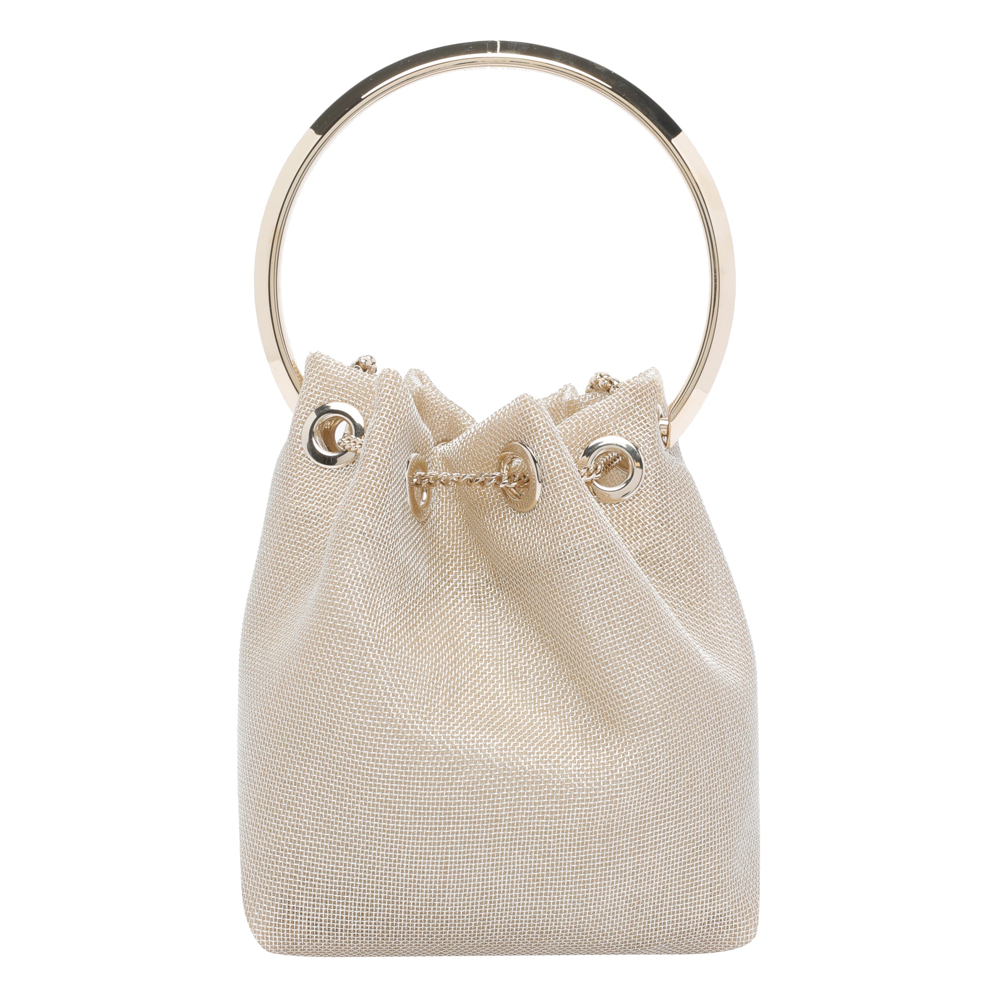 Jimmy Choo Bags Beige Metal