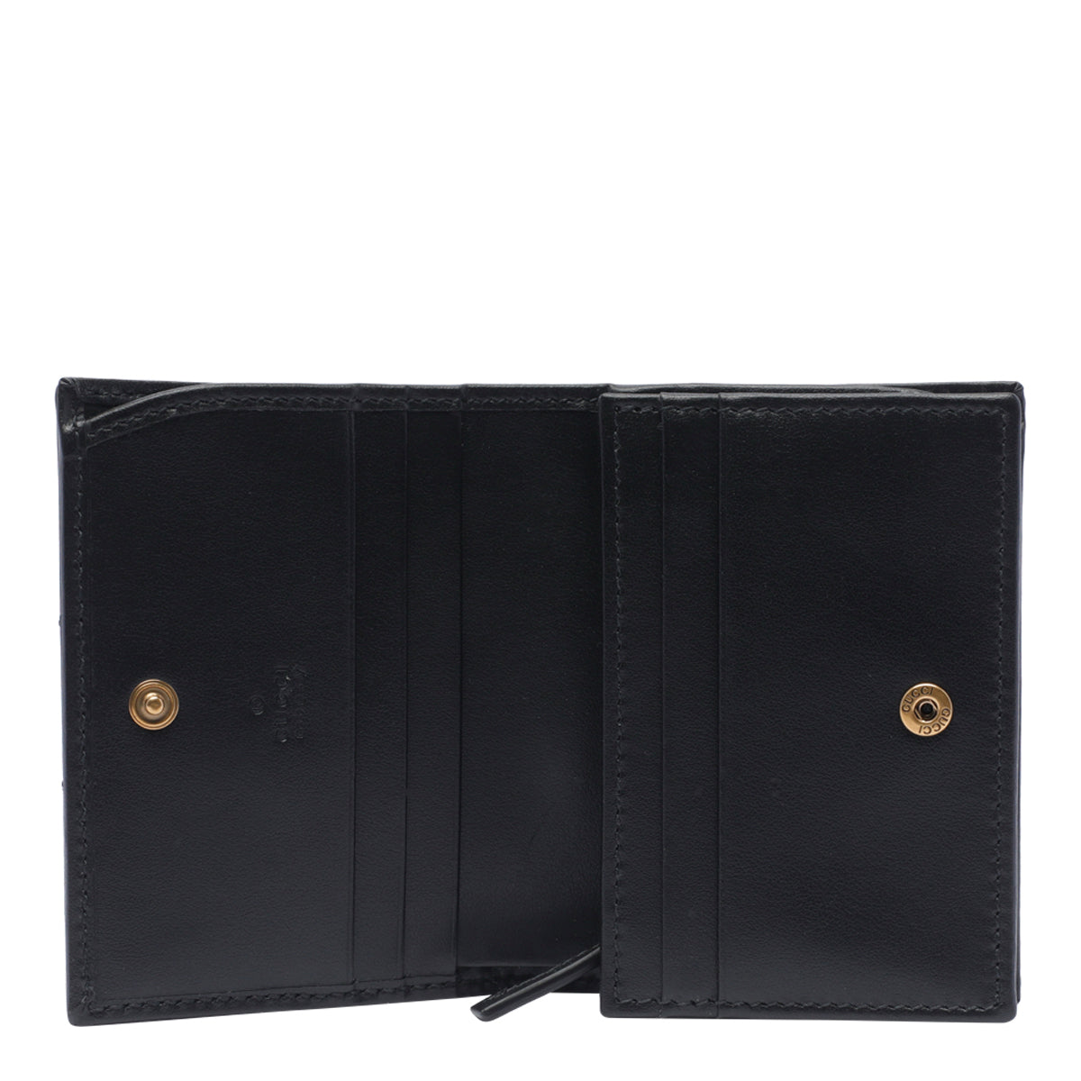 Gucci Wallets Black Calf Leather