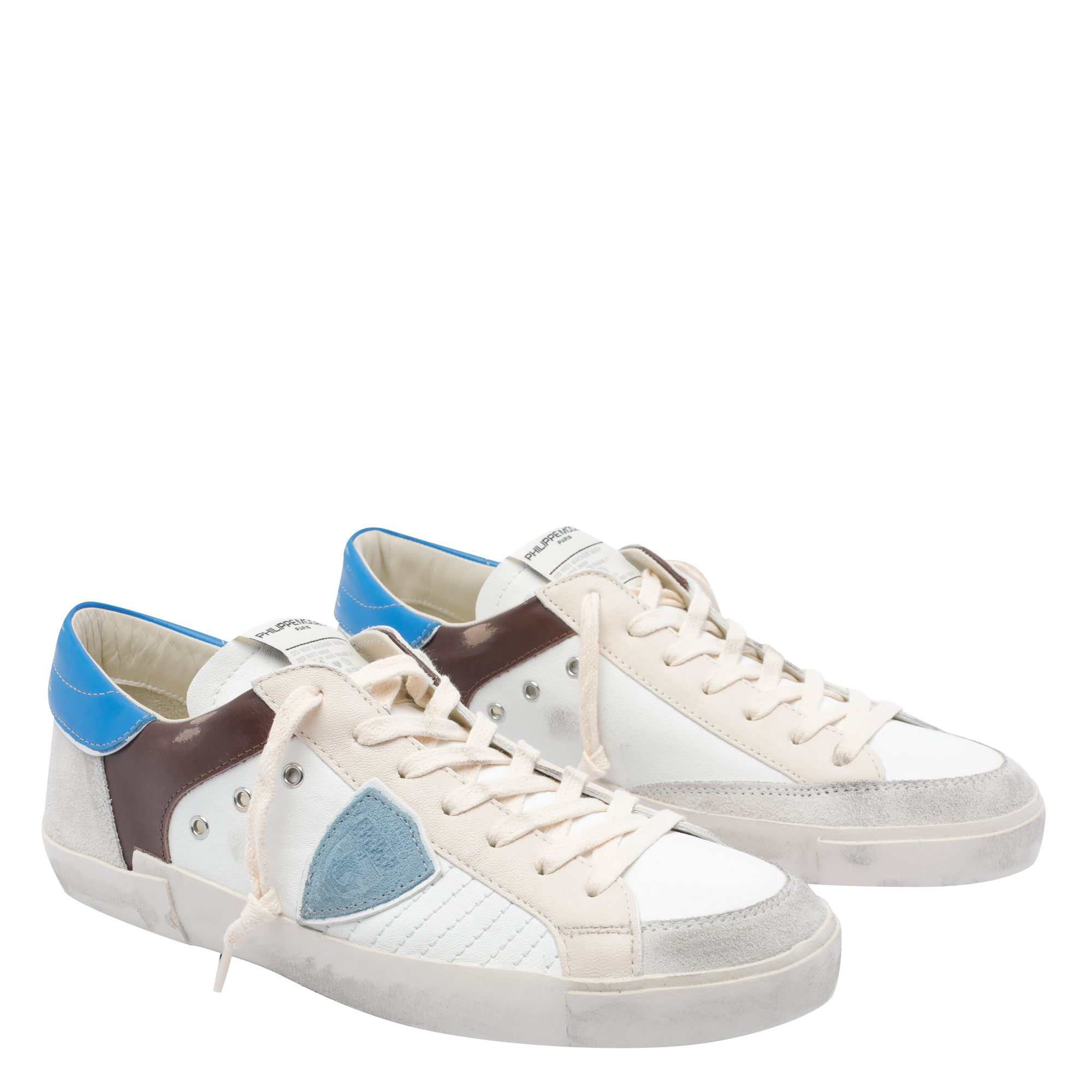 Philippe Model Sneakers White Calf Leather/rubber Sole