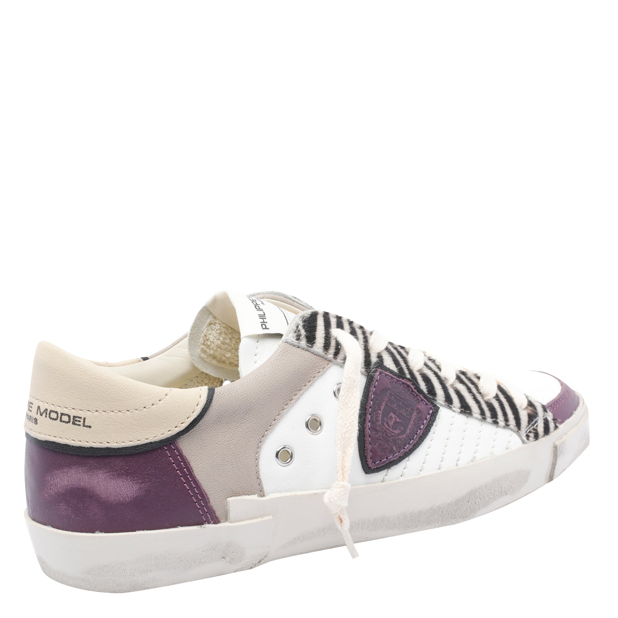 Philippe Model Sneakers White Calf Leather/rubber Sole