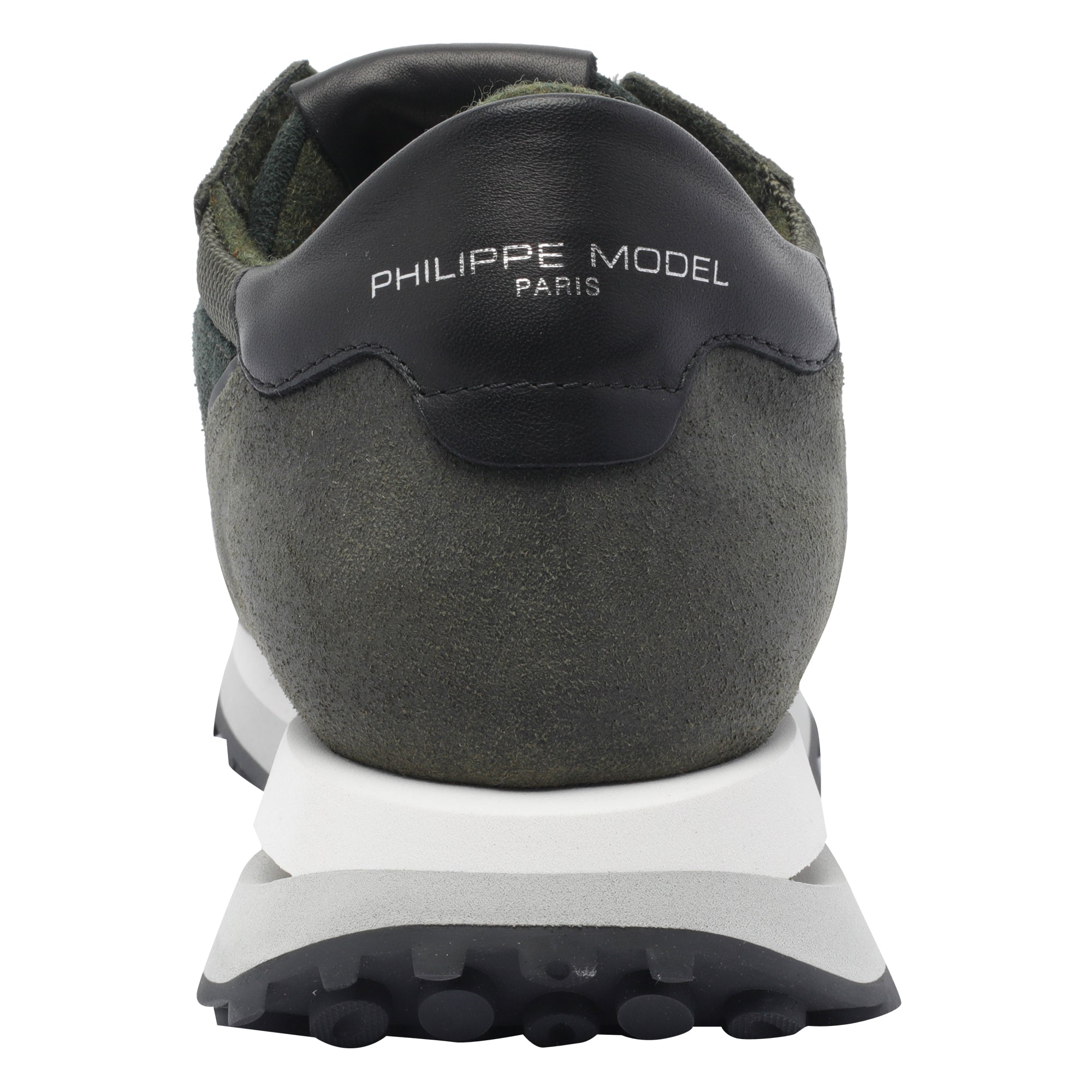Philippe Model Sneakers Green Suede Leather/rubber Sole