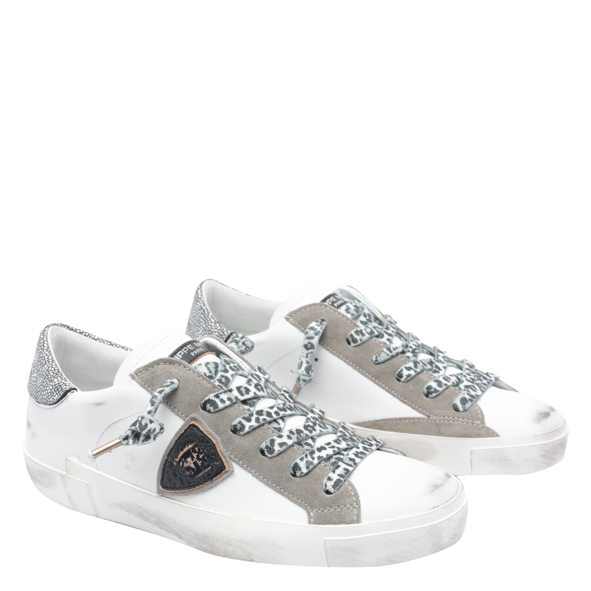 Philippe Model Sneakers White Calf Leather/rubber Sole