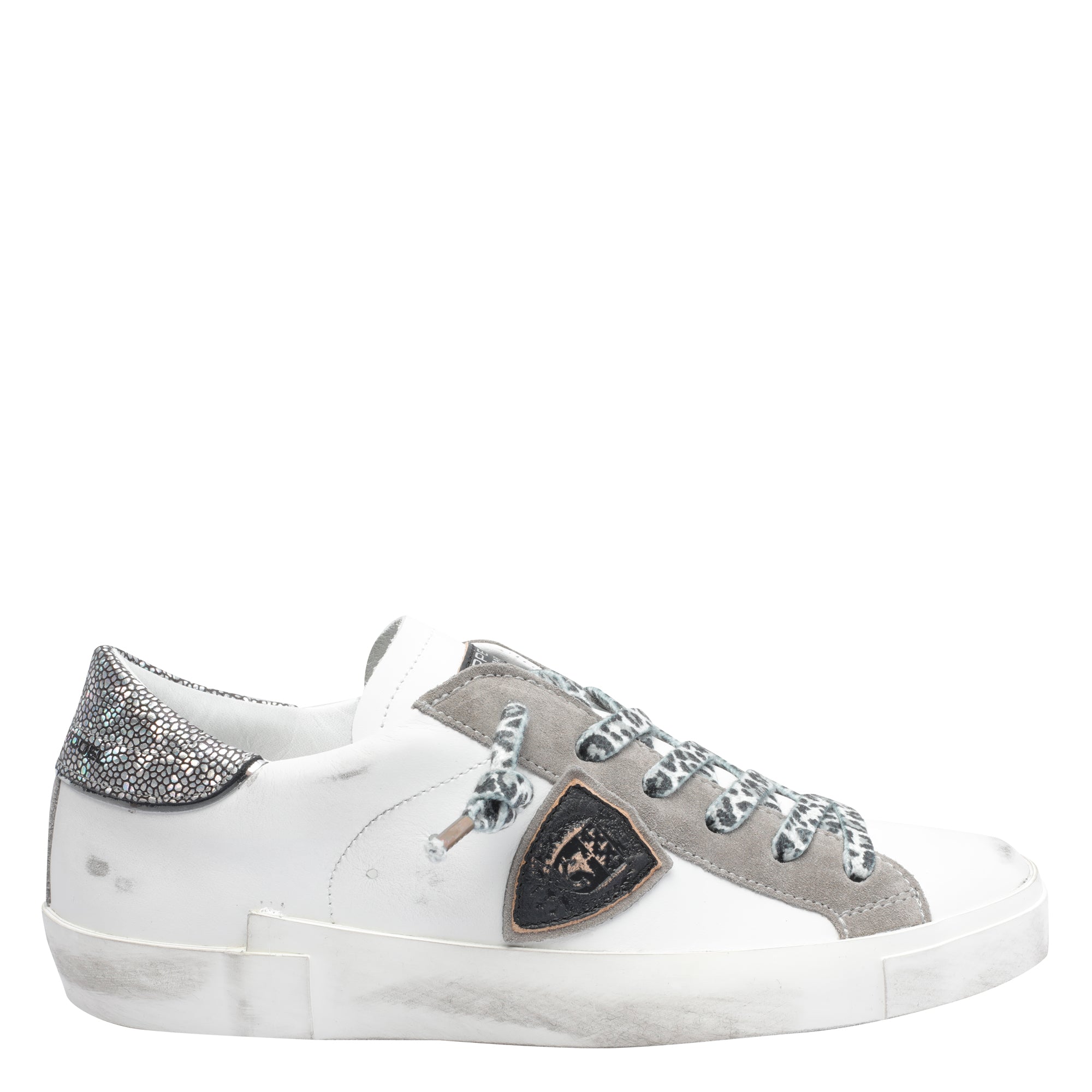 Philippe Model Sneakers White Calf Leather/rubber Sole
