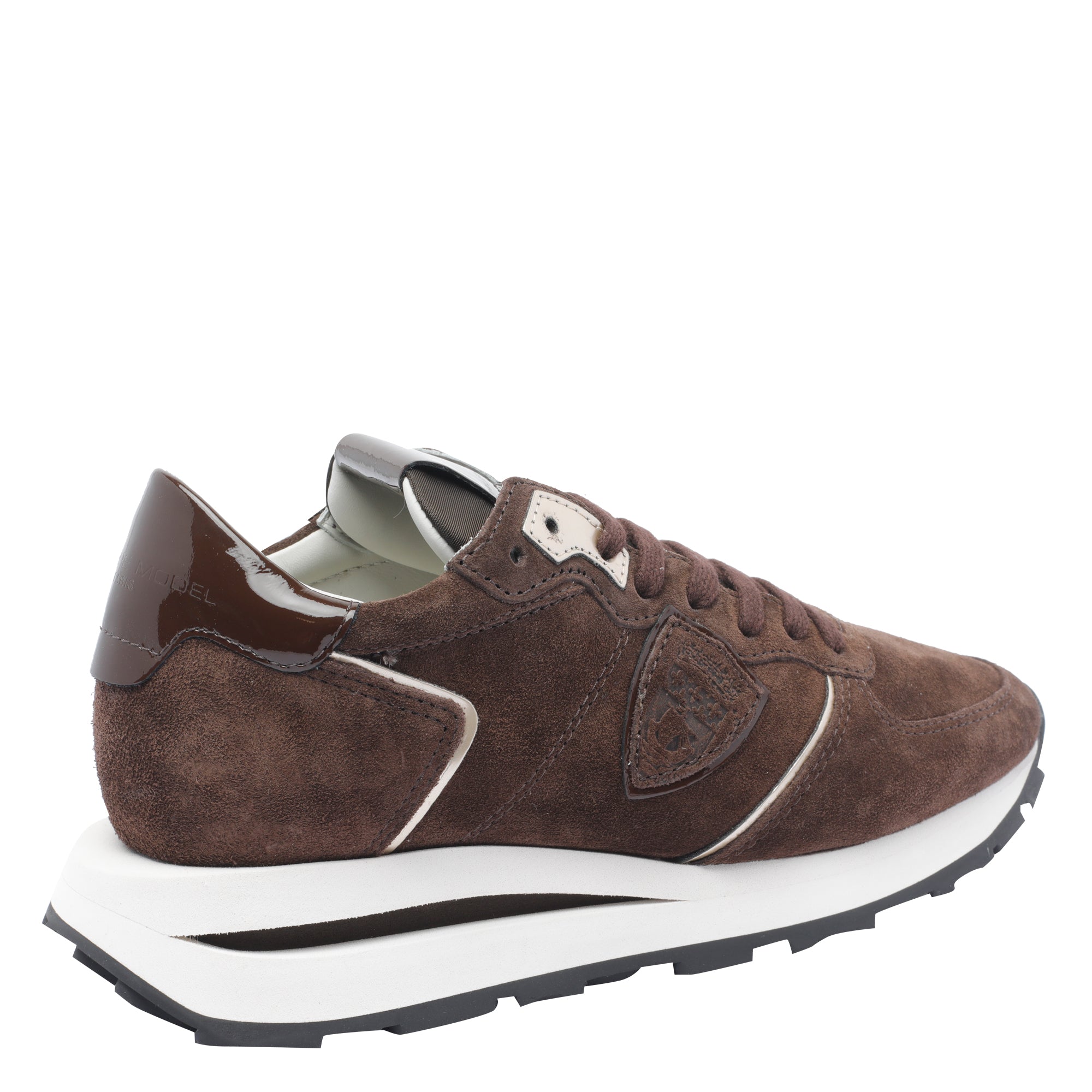 Philippe Model Sneakers Brown Suede Leather/rubber Sole