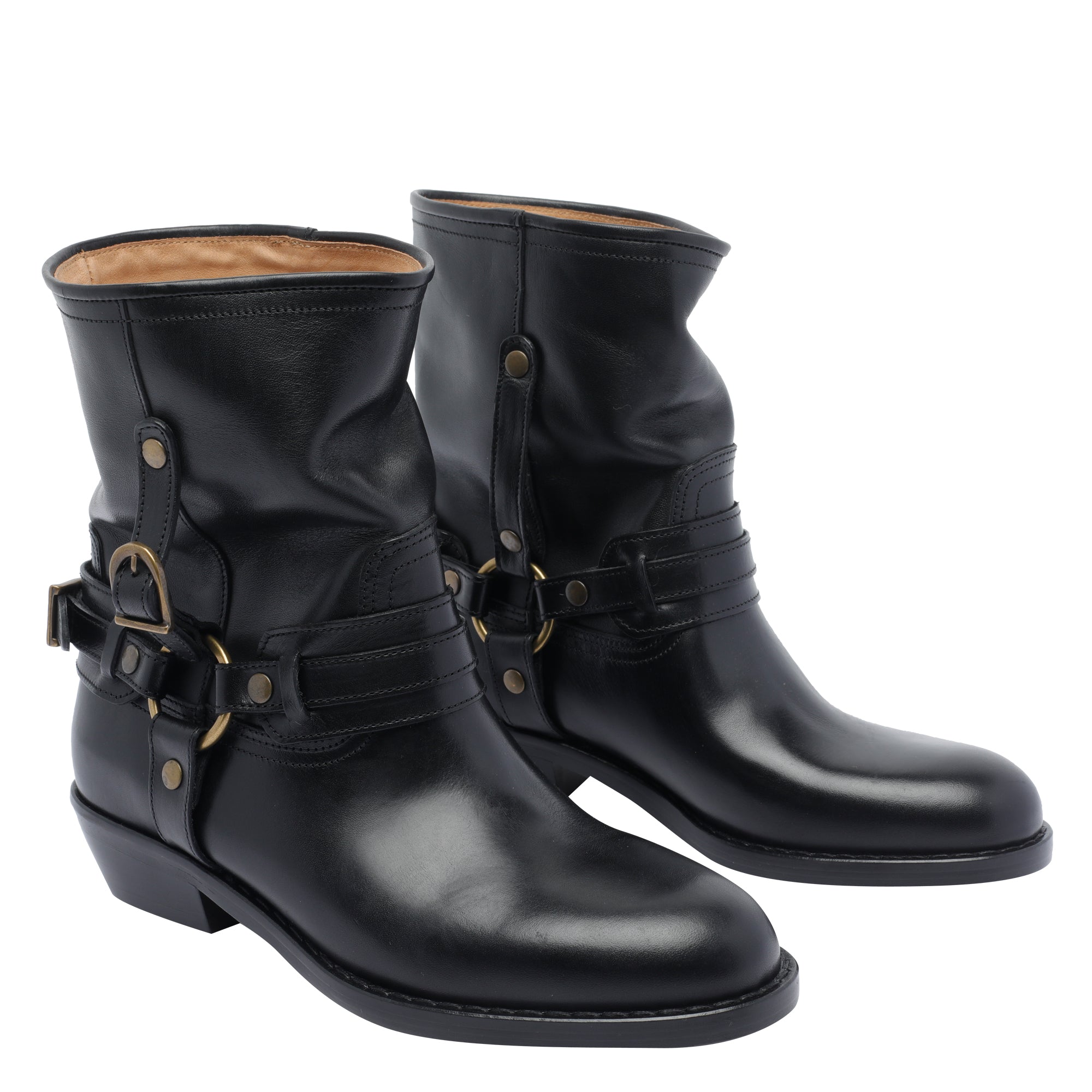 Isabel Marant Boots Black Calf Leather/leather Sole