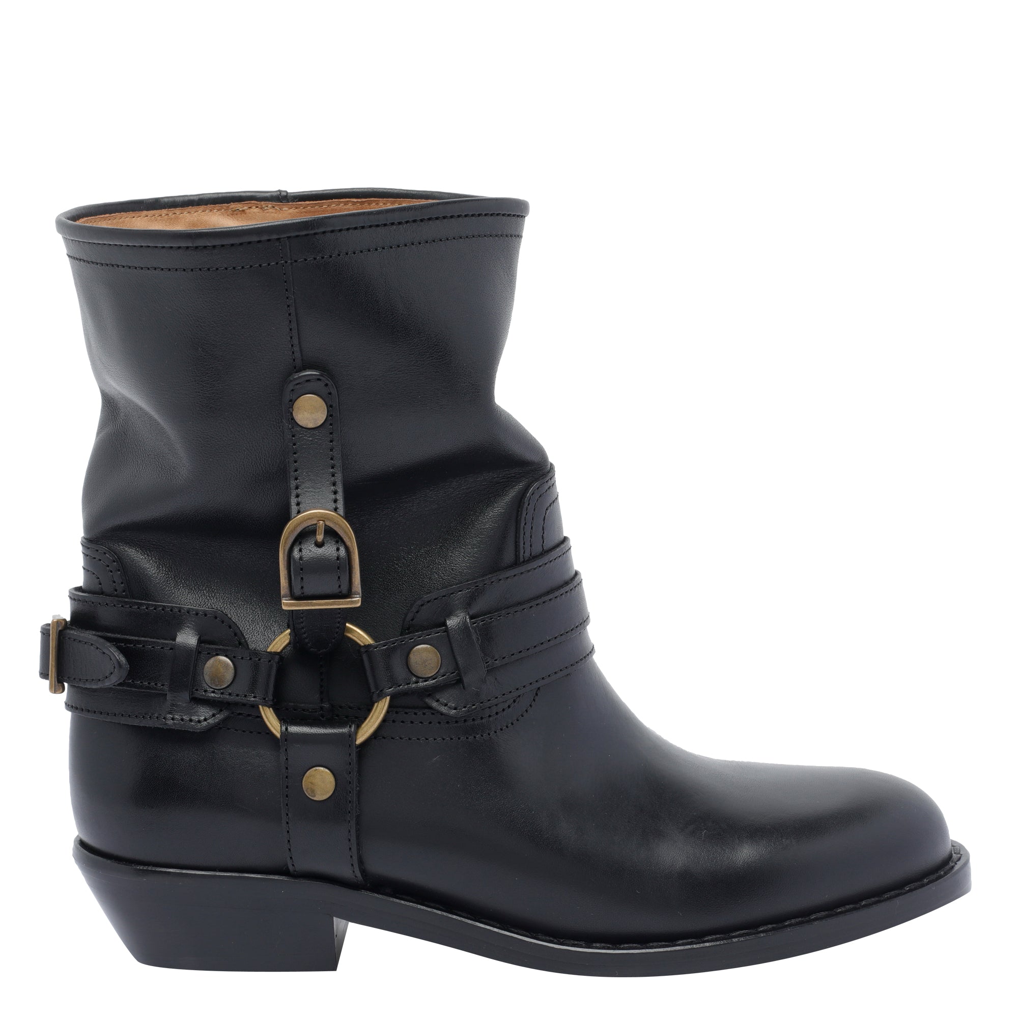 Isabel Marant Boots Black Calf Leather/leather Sole