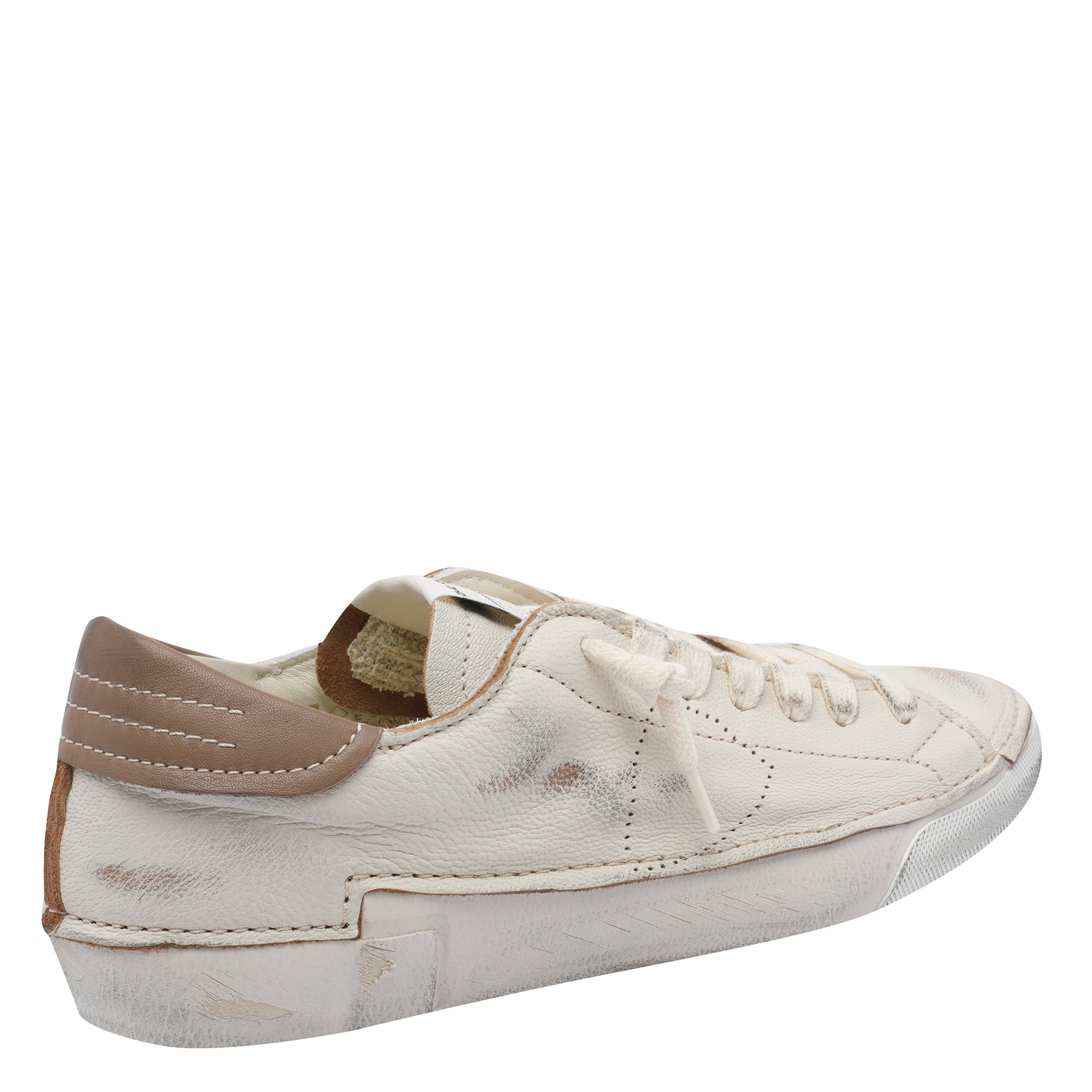 Philippe Model Sneakers White Calf Leather/rubber Sole