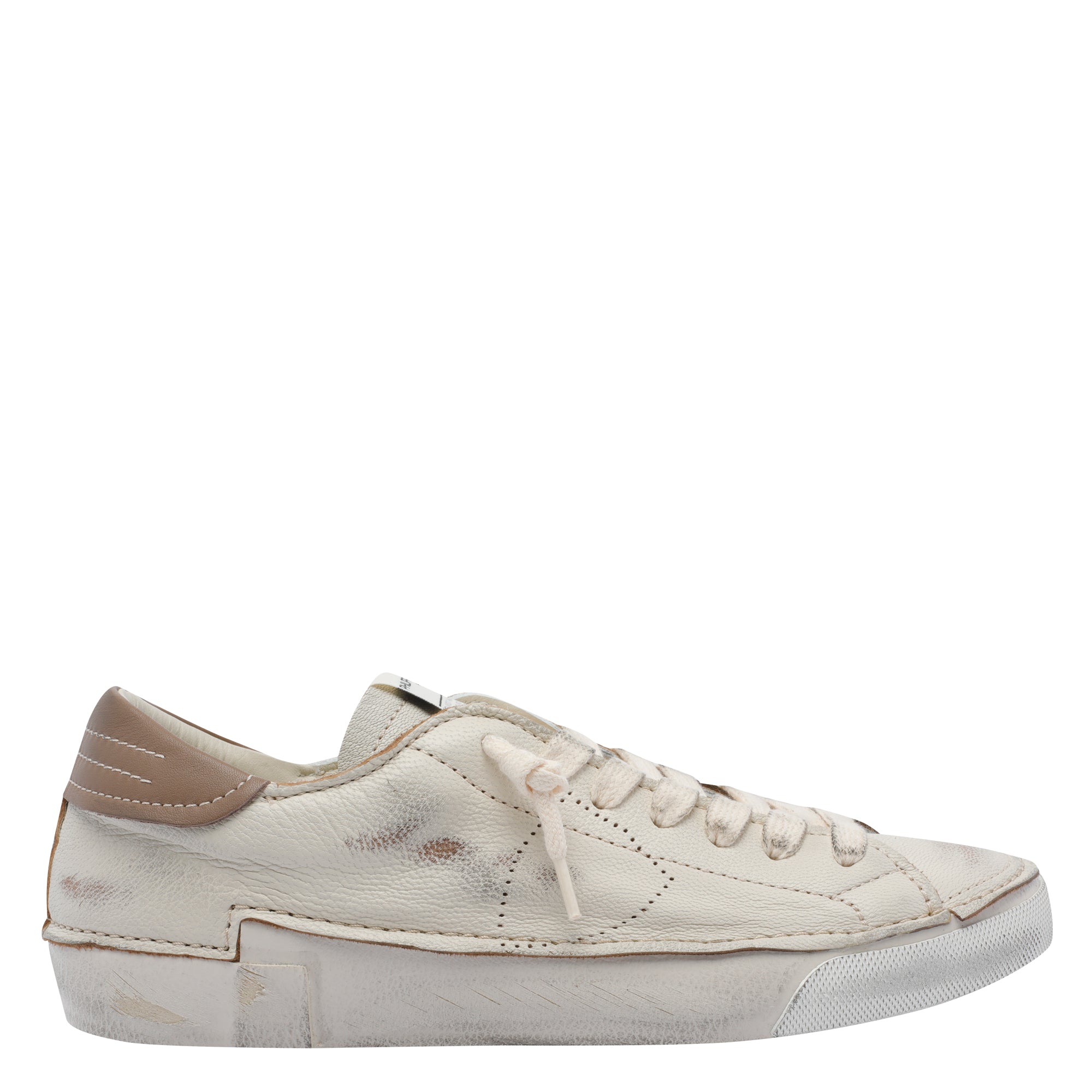 Philippe Model Sneakers White Calf Leather/rubber Sole