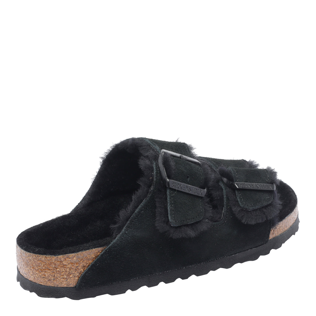 Birkenstock Sandals Black Calf Leather/rubber Sole