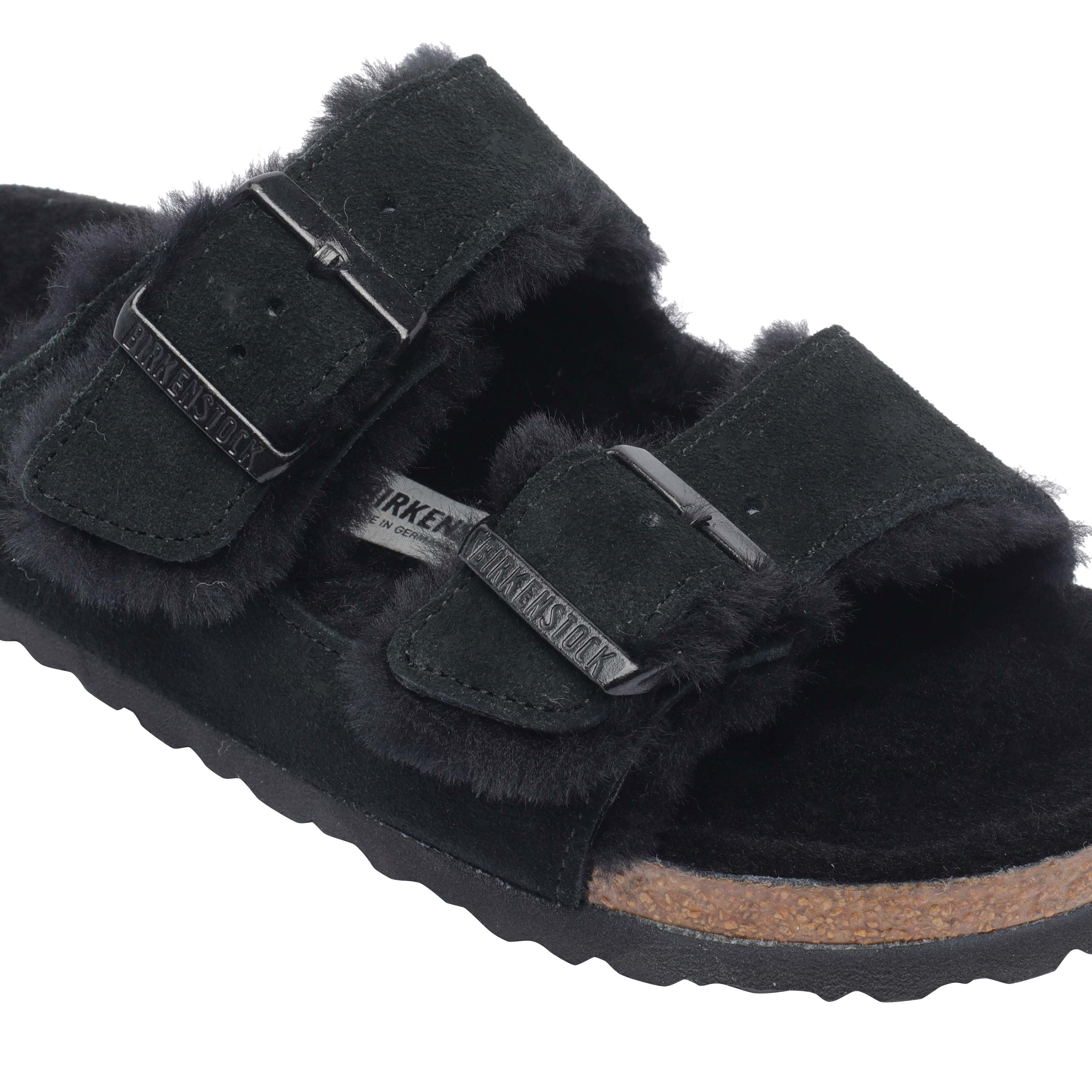 Birkenstock Sandals Black Calf Leather/rubber Sole