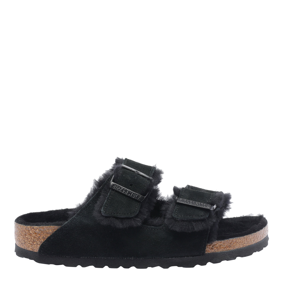 Birkenstock Sandals Black Calf Leather/rubber Sole