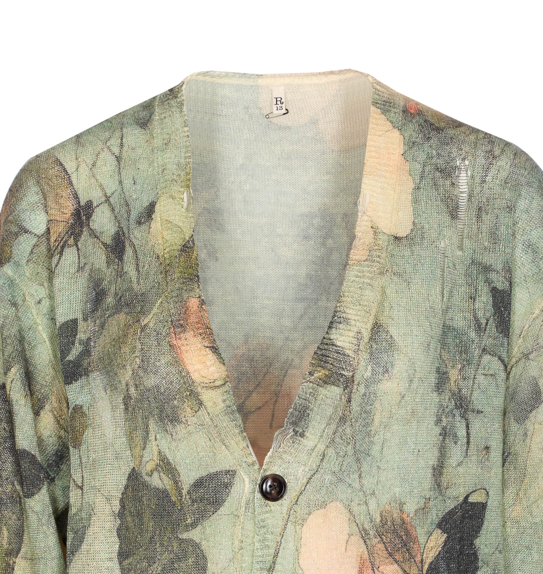R13 Sweaters Green Linen