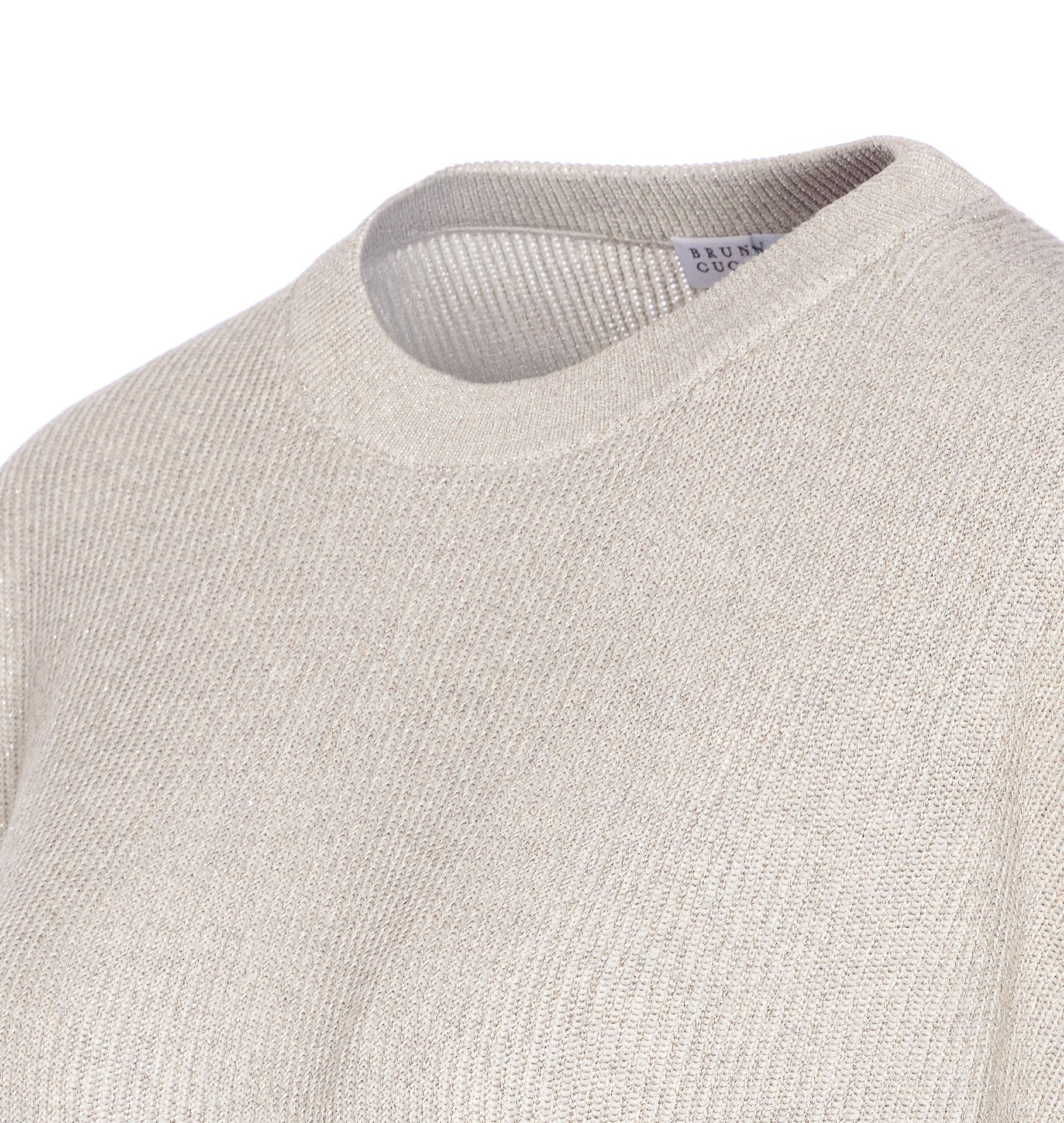 Brunello Cucinelli Sweaters Beige Cotton Viscose Polyamide