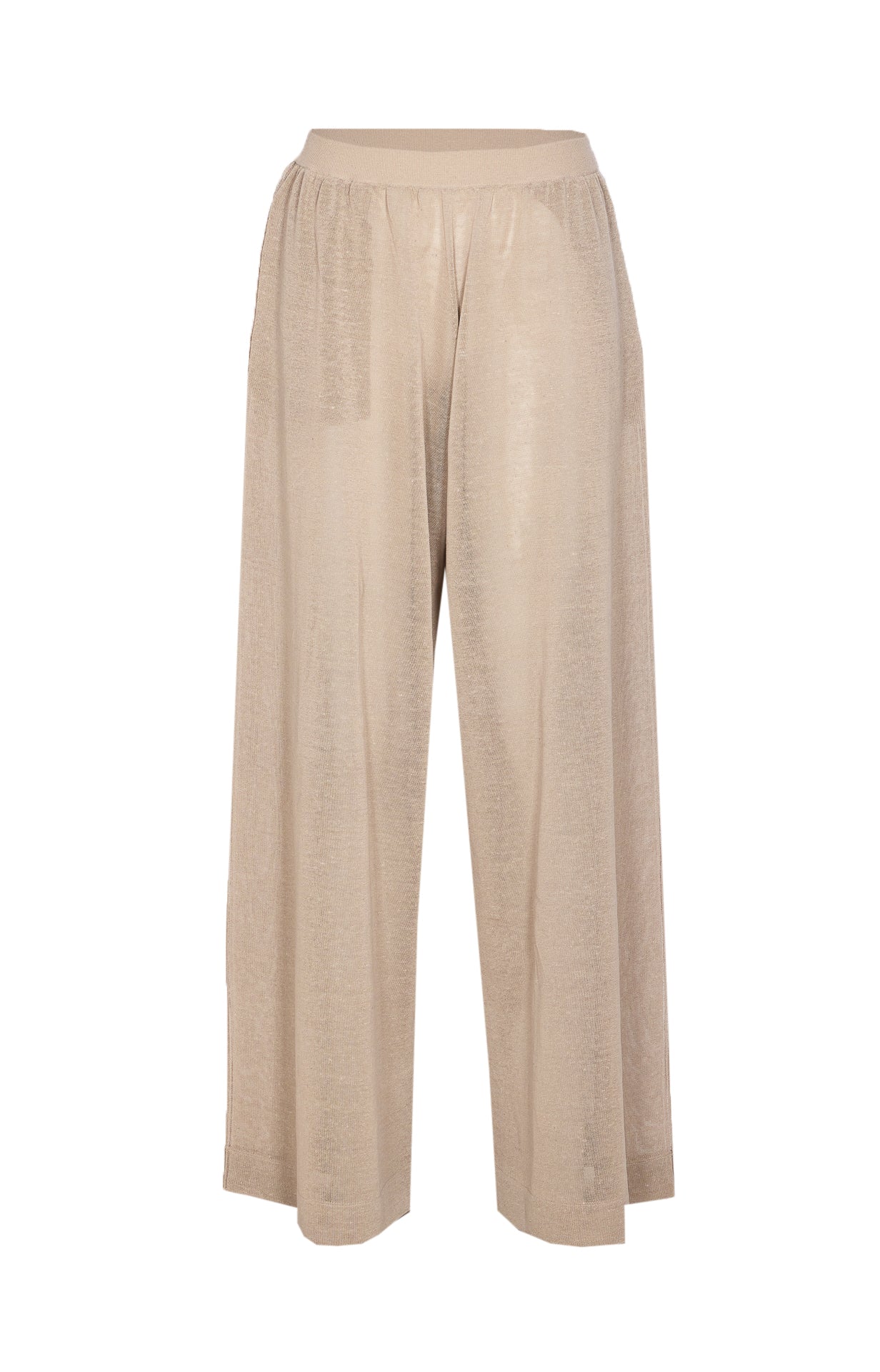 Alaia Trousers Beige Linen