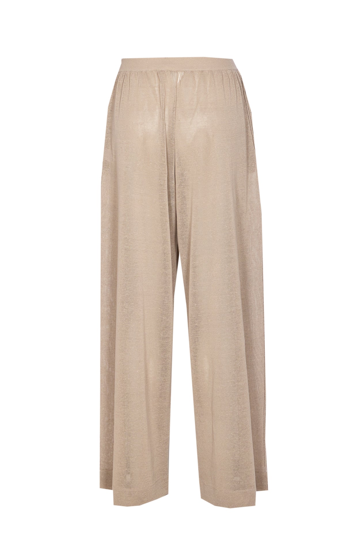 Alaia Trousers Beige Linen