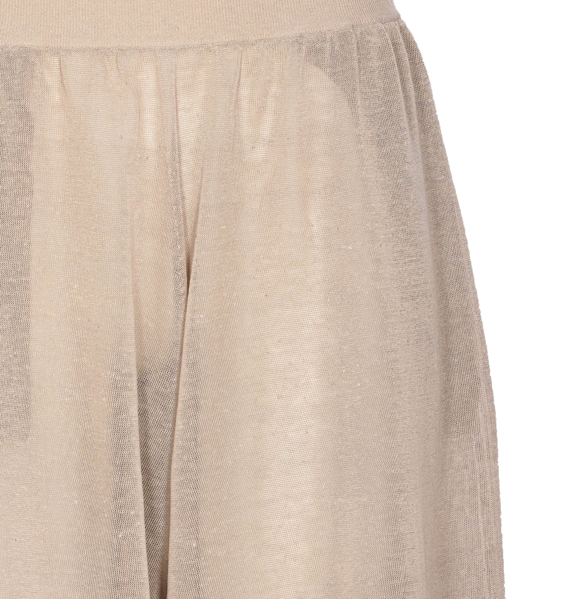Alaia Trousers Beige Linen