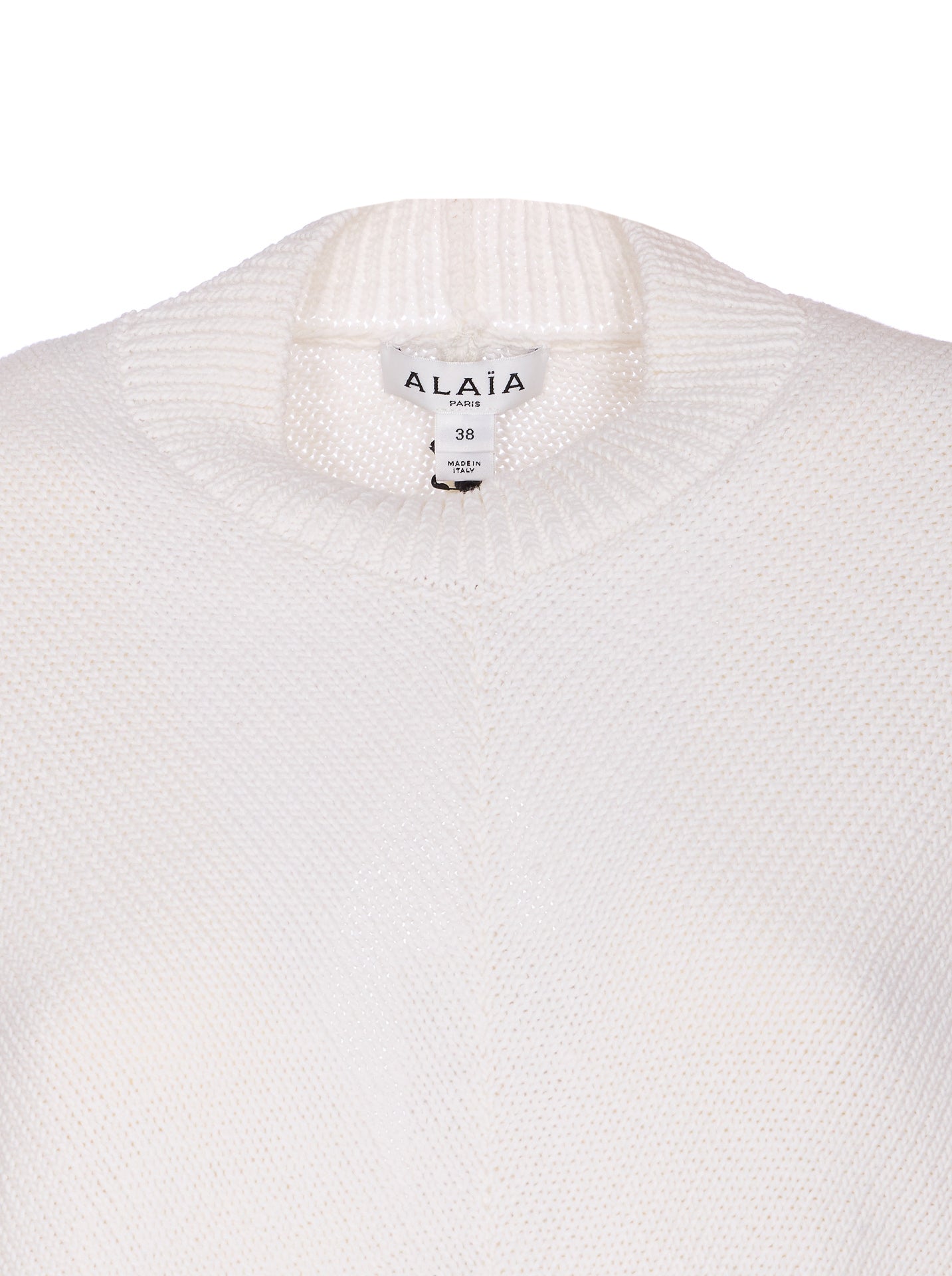 Alaia Sweaters White Lin
