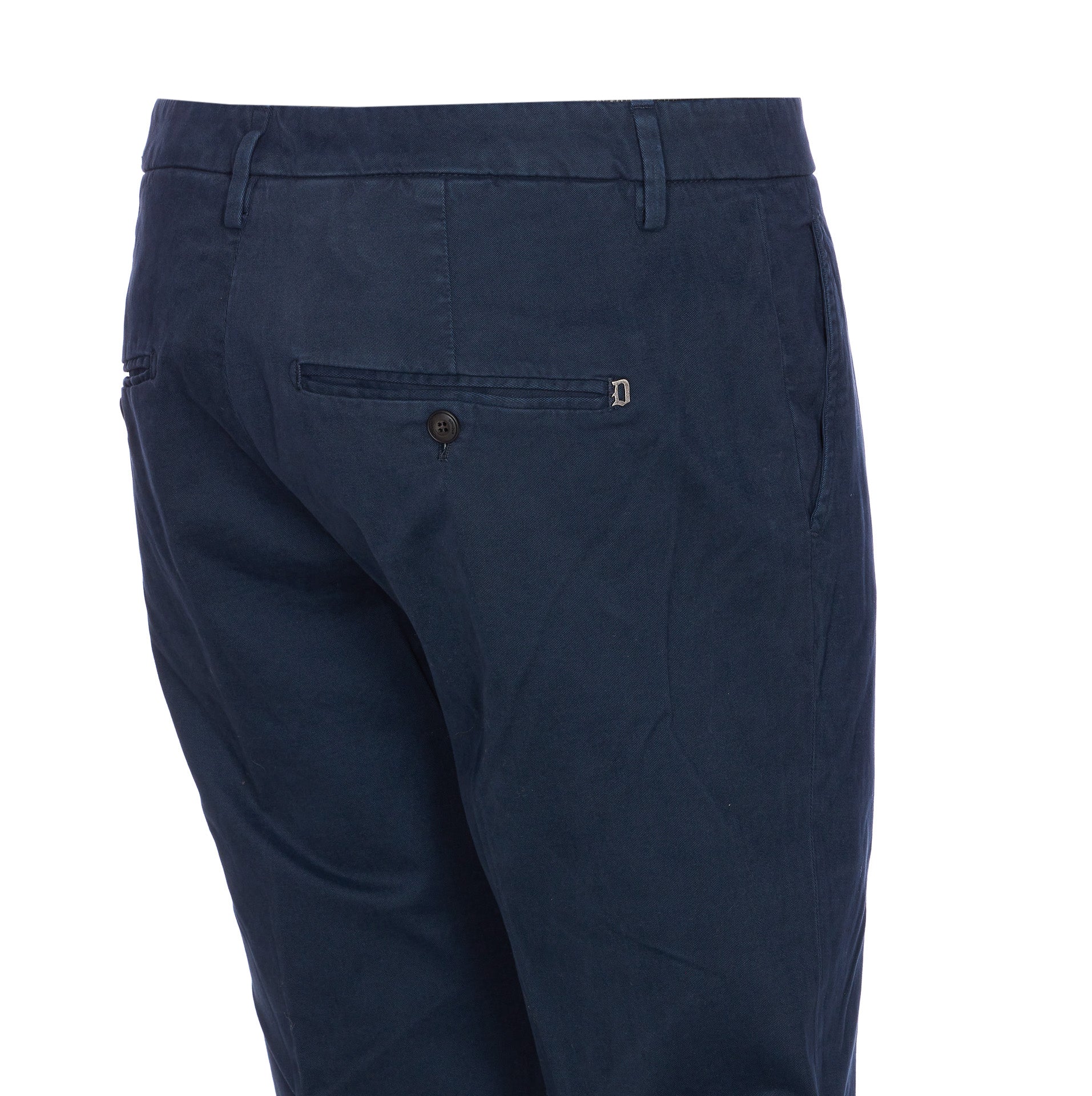 Dondup Trousers Blue Cotton