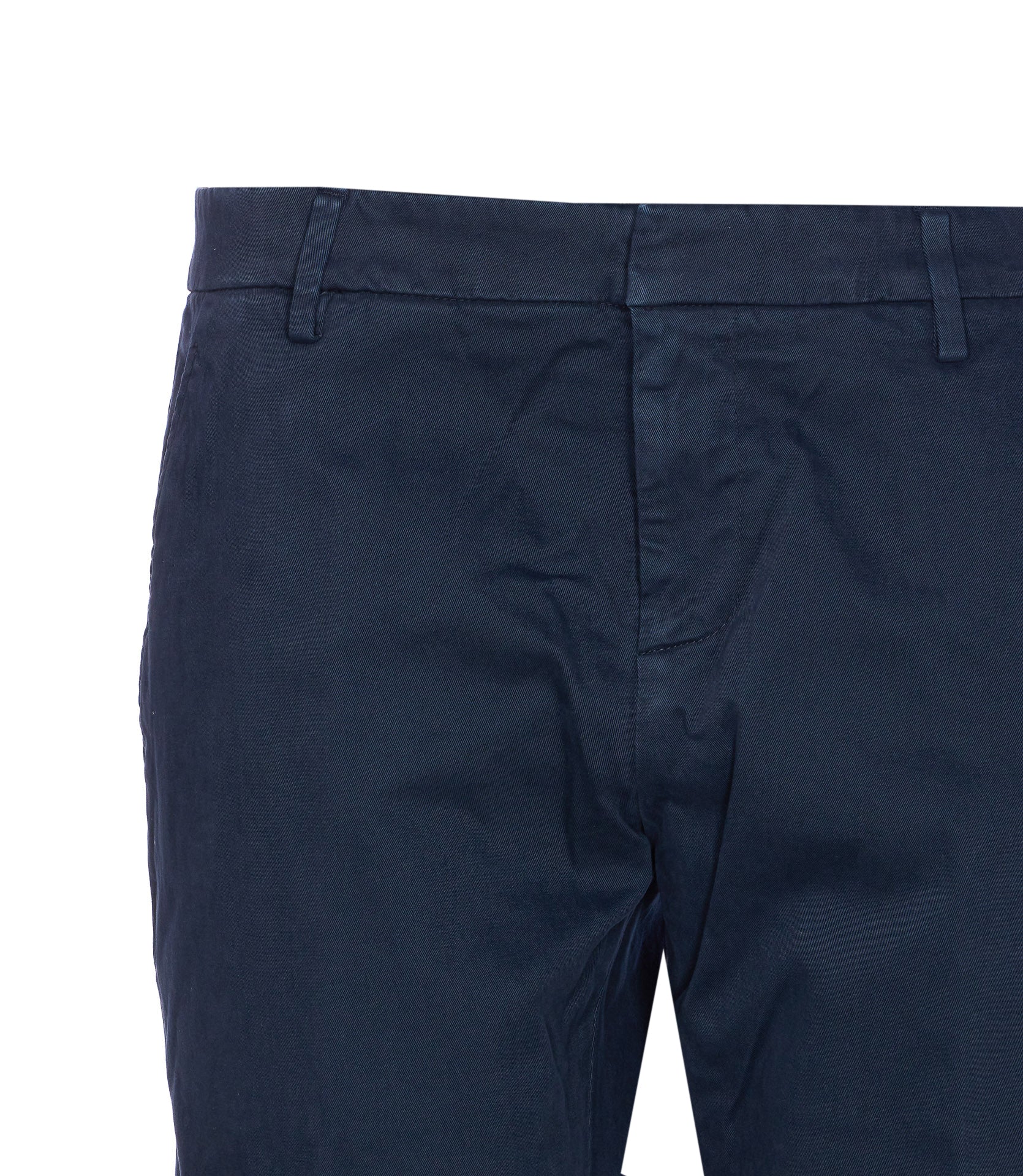 Dondup Trousers Blue Cotton