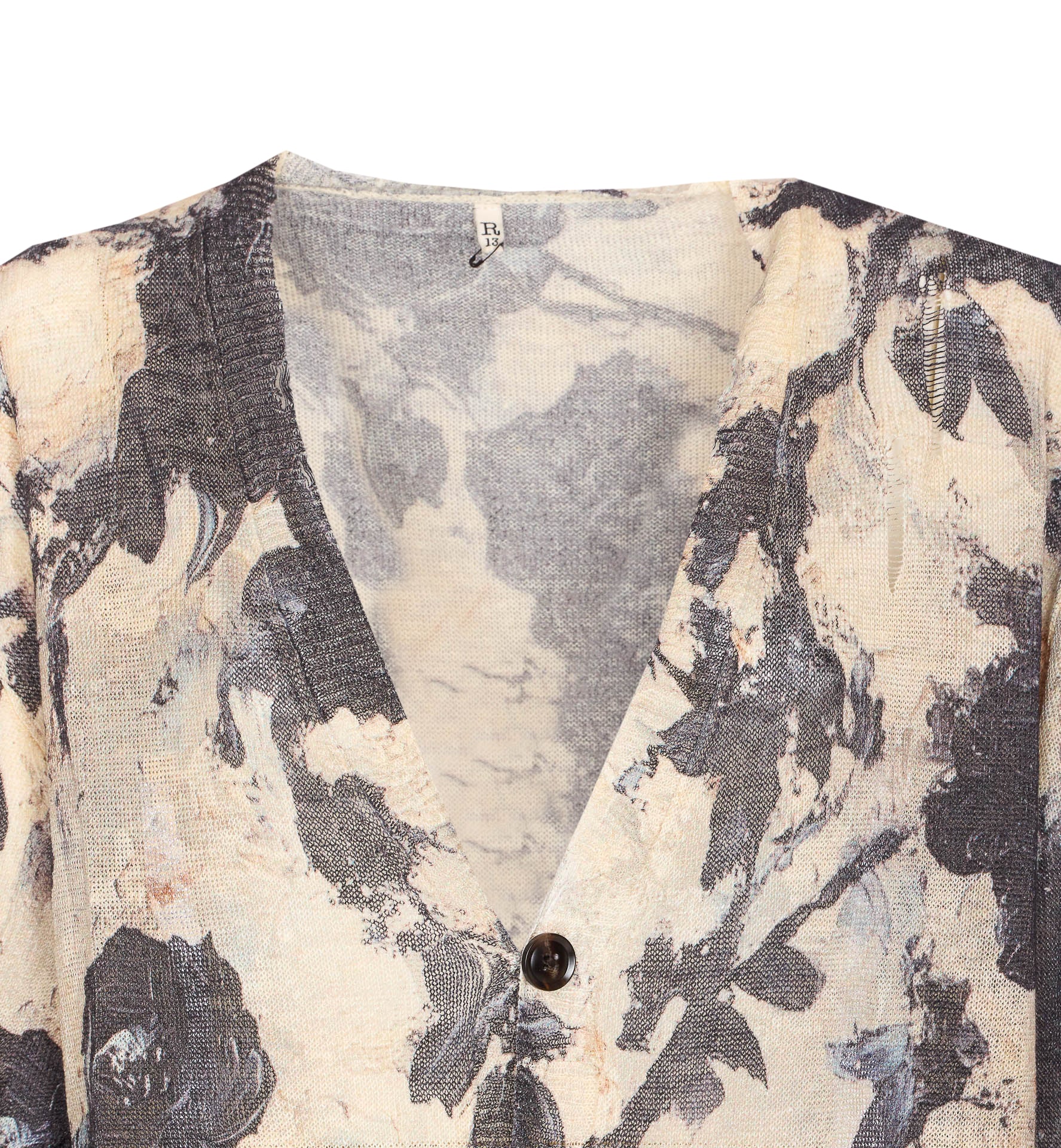 R13 Sweaters Black Linen