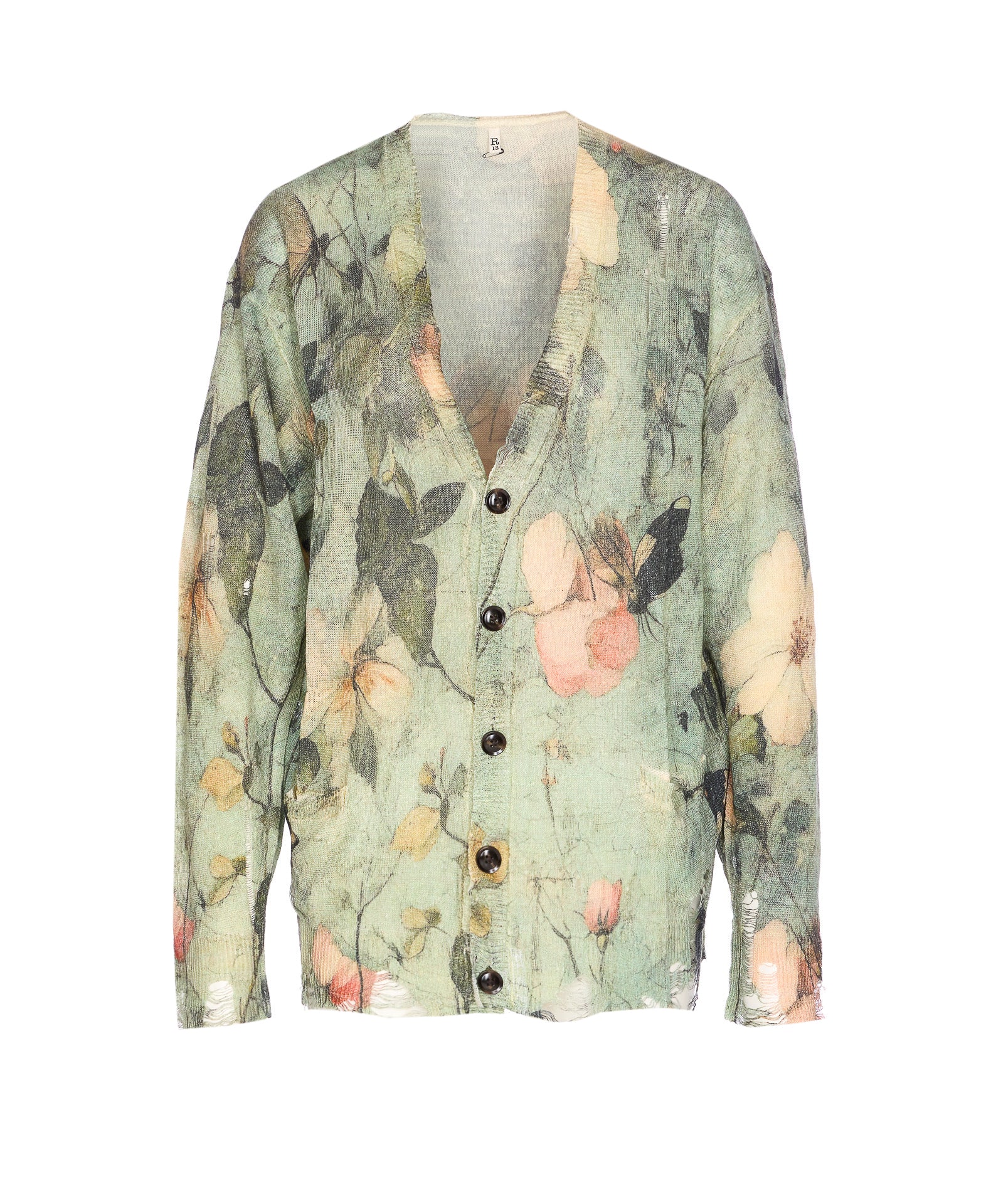 R13 Sweaters Green Linen