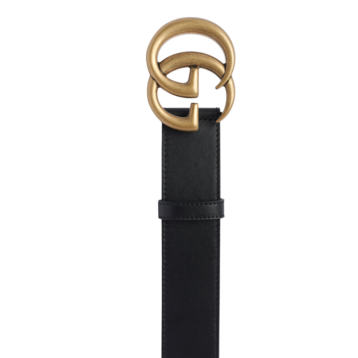 Gucci Belts Black Calf Leather / Metal