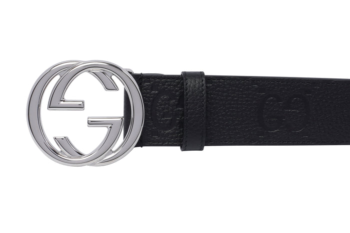Gucci Belts Black Calf Leather / Metal