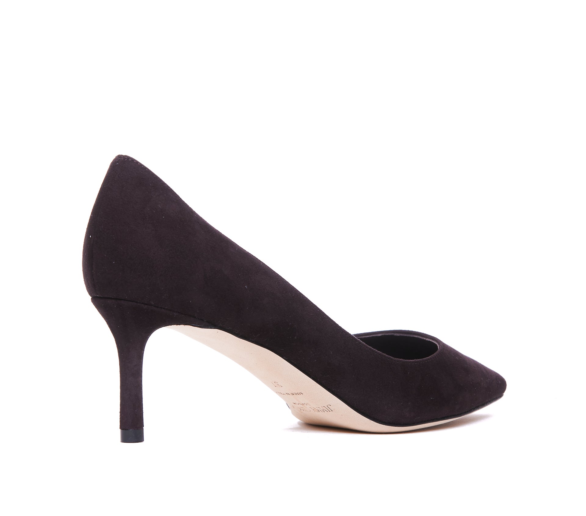 Jimmy Choo With Heel Brown Suede/leather Sole