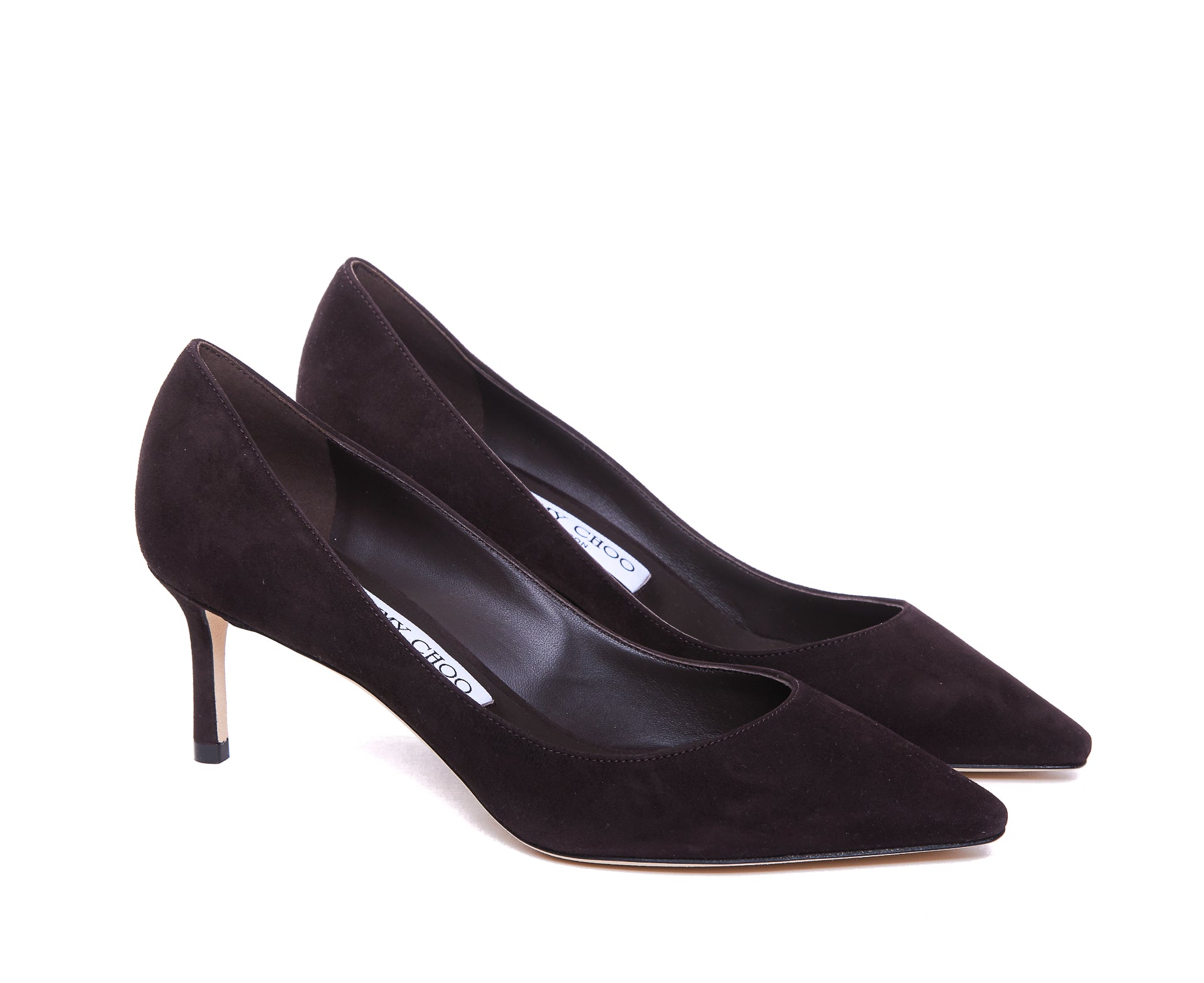 Jimmy Choo With Heel Brown Suede/leather Sole