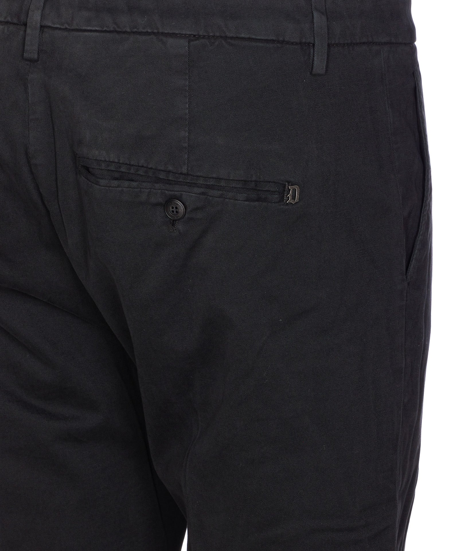 Dondup Trousers Black Cotton