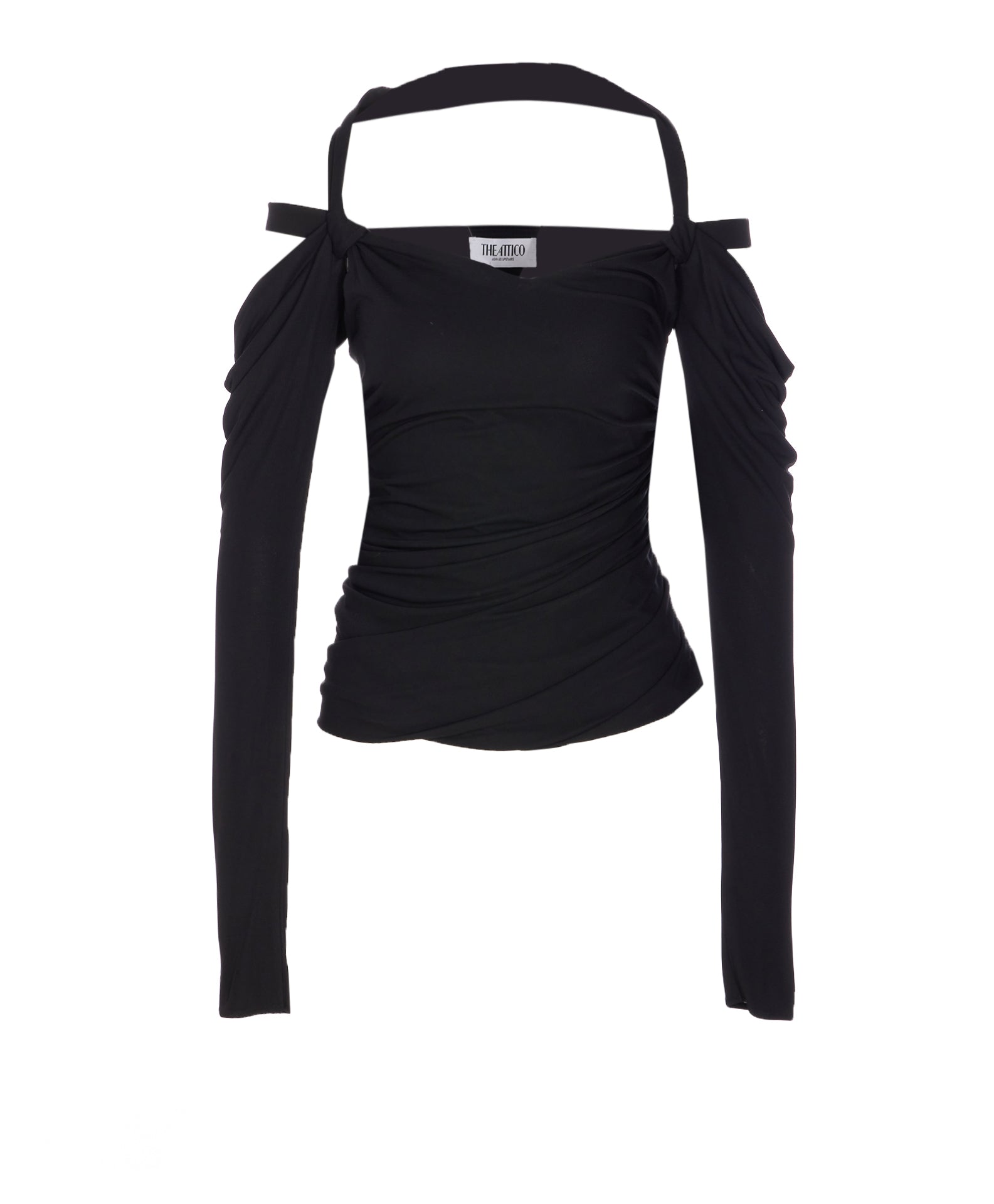 The Attico Top Black Viscose