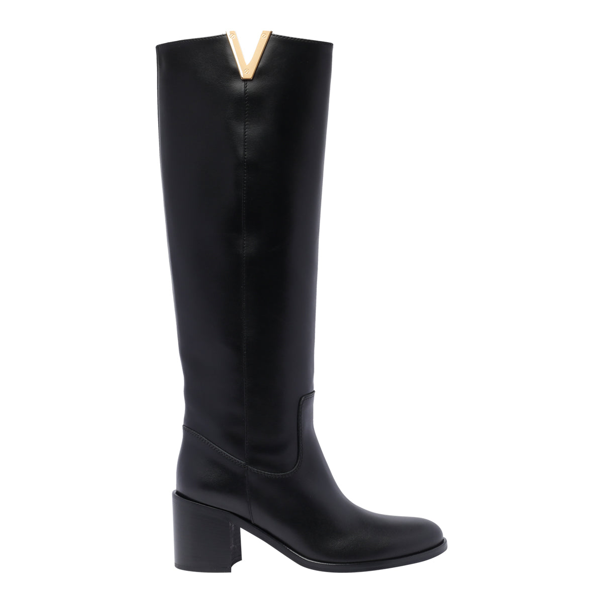Via Roma 15 Boots Black Leather Rubber Sole