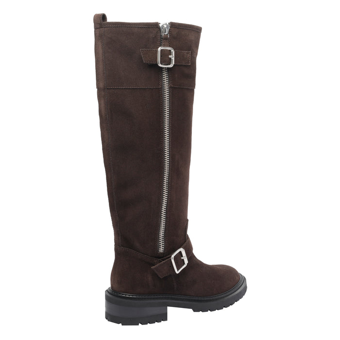 Via Roma 15 Boots Brown Suede Leather Rubber Sole